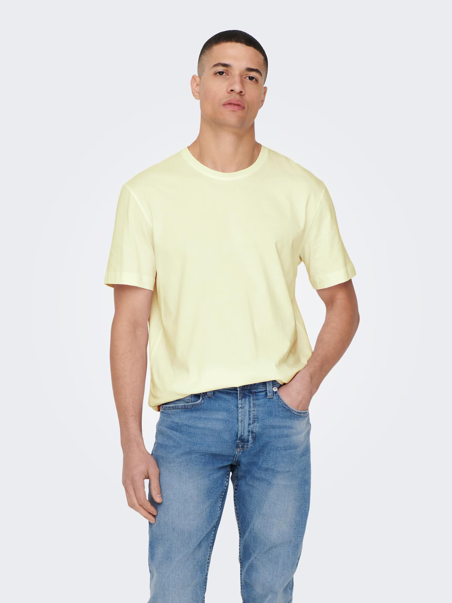 Only & Sons Tricou 'MAX' galben deschis - Pled.ro