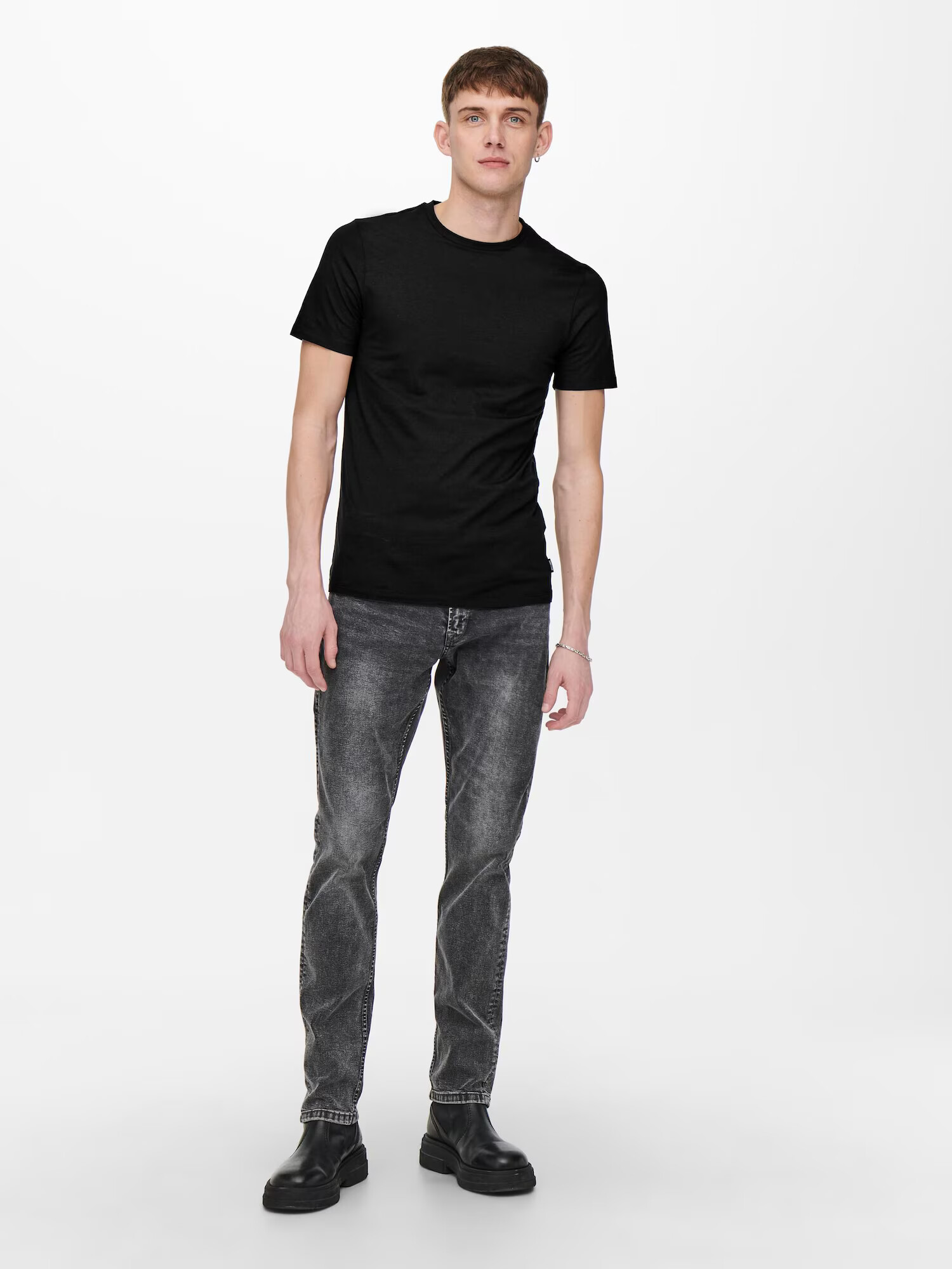 Only & Sons Tricou negru - Pled.ro