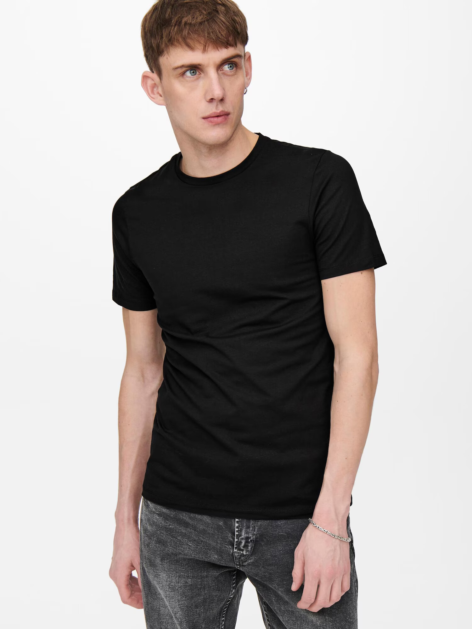 Only & Sons Tricou negru - Pled.ro