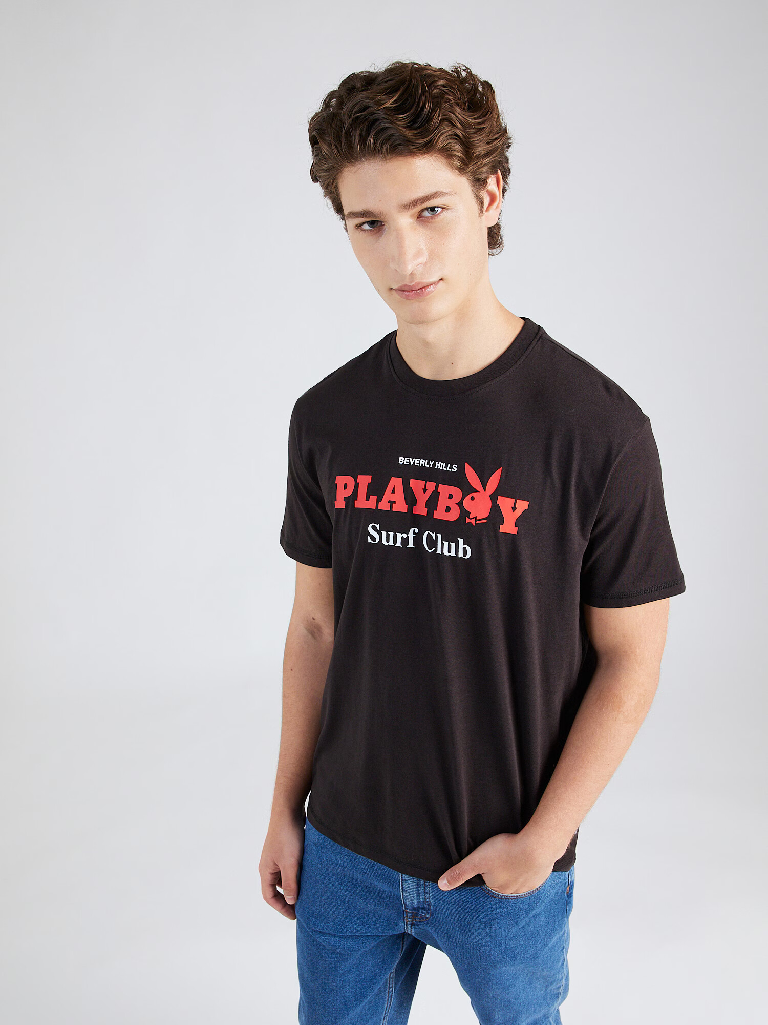 Only & Sons Tricou 'PLAYBOY' roșu / negru / alb - Pled.ro