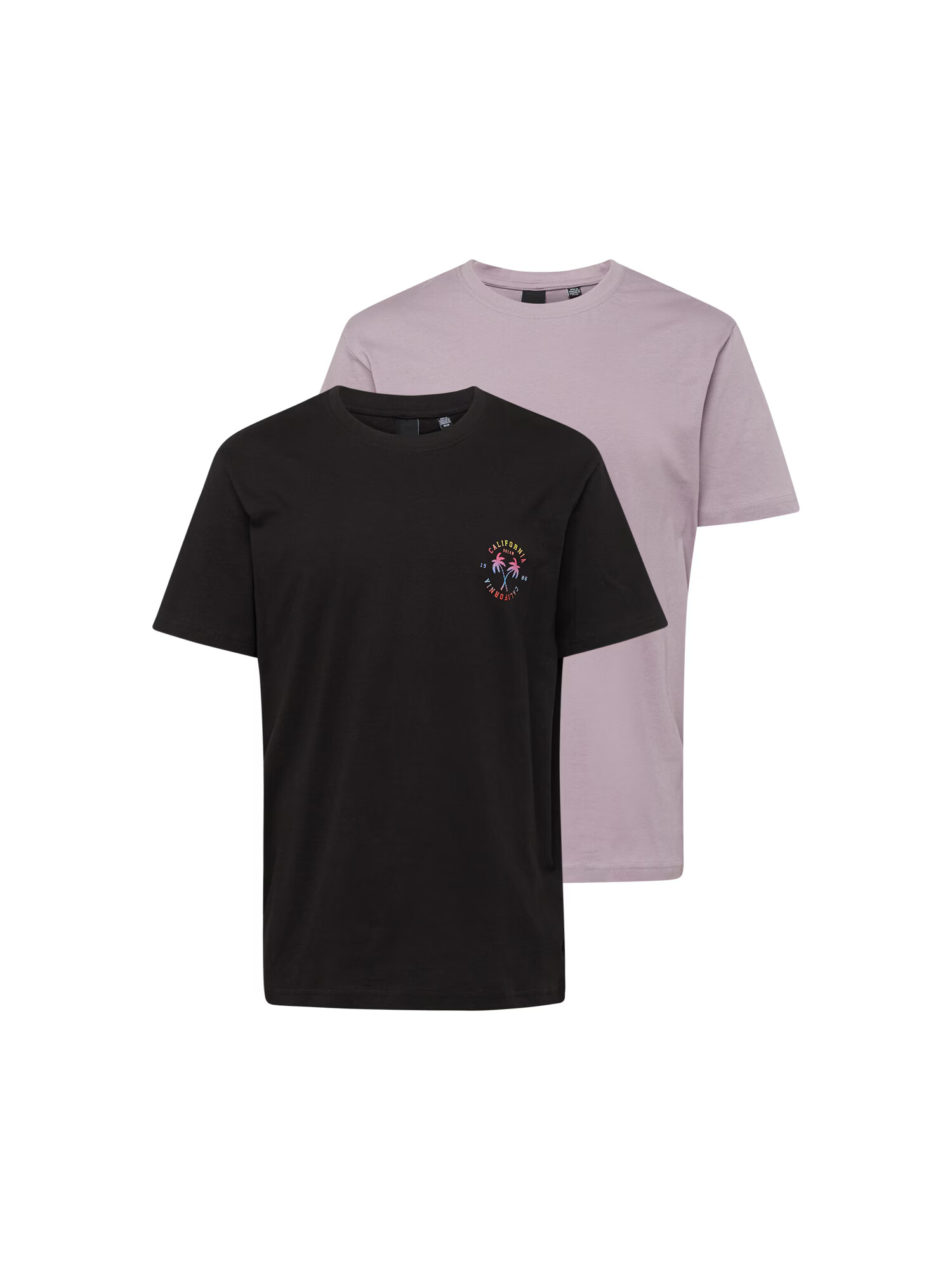 Only & Sons Tricou 'SUMMER' mov liliachiu / negru - Pled.ro