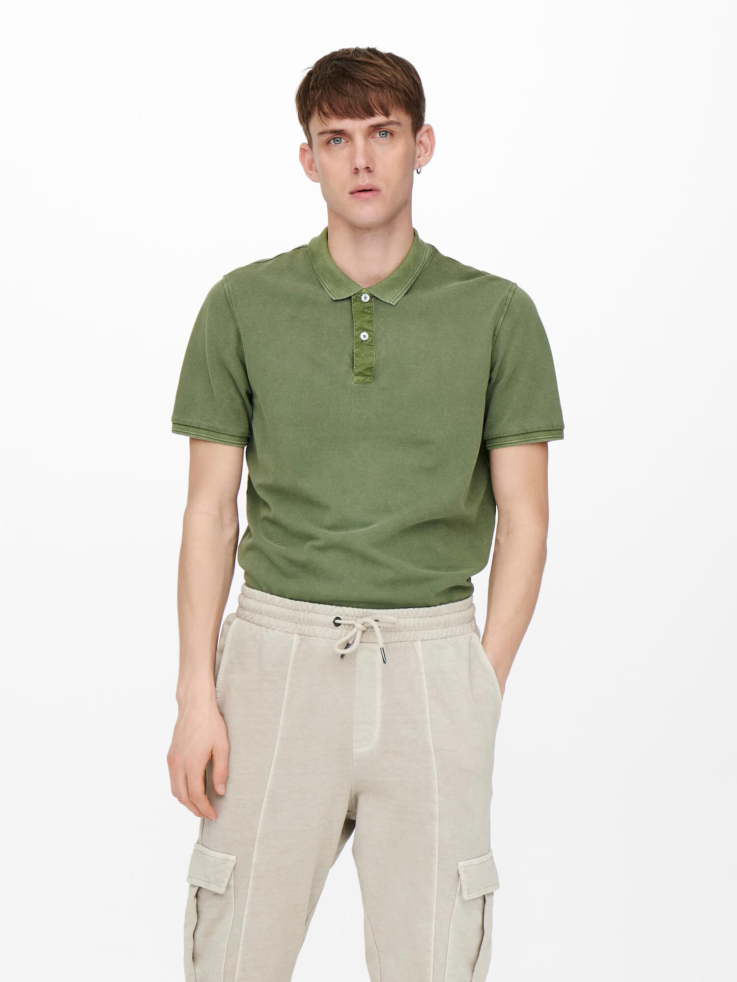 Only & Sons Tricou 'Travis' verde - Pled.ro