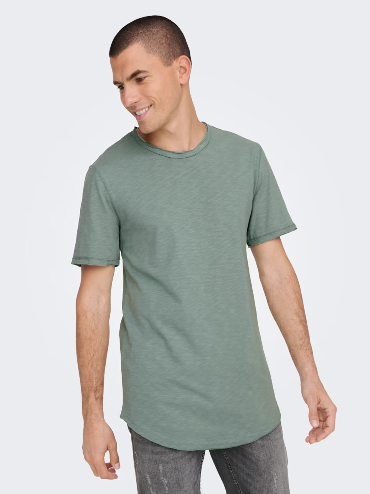 Only & Sons Tricou 'Benne' verde jad - Pled.ro