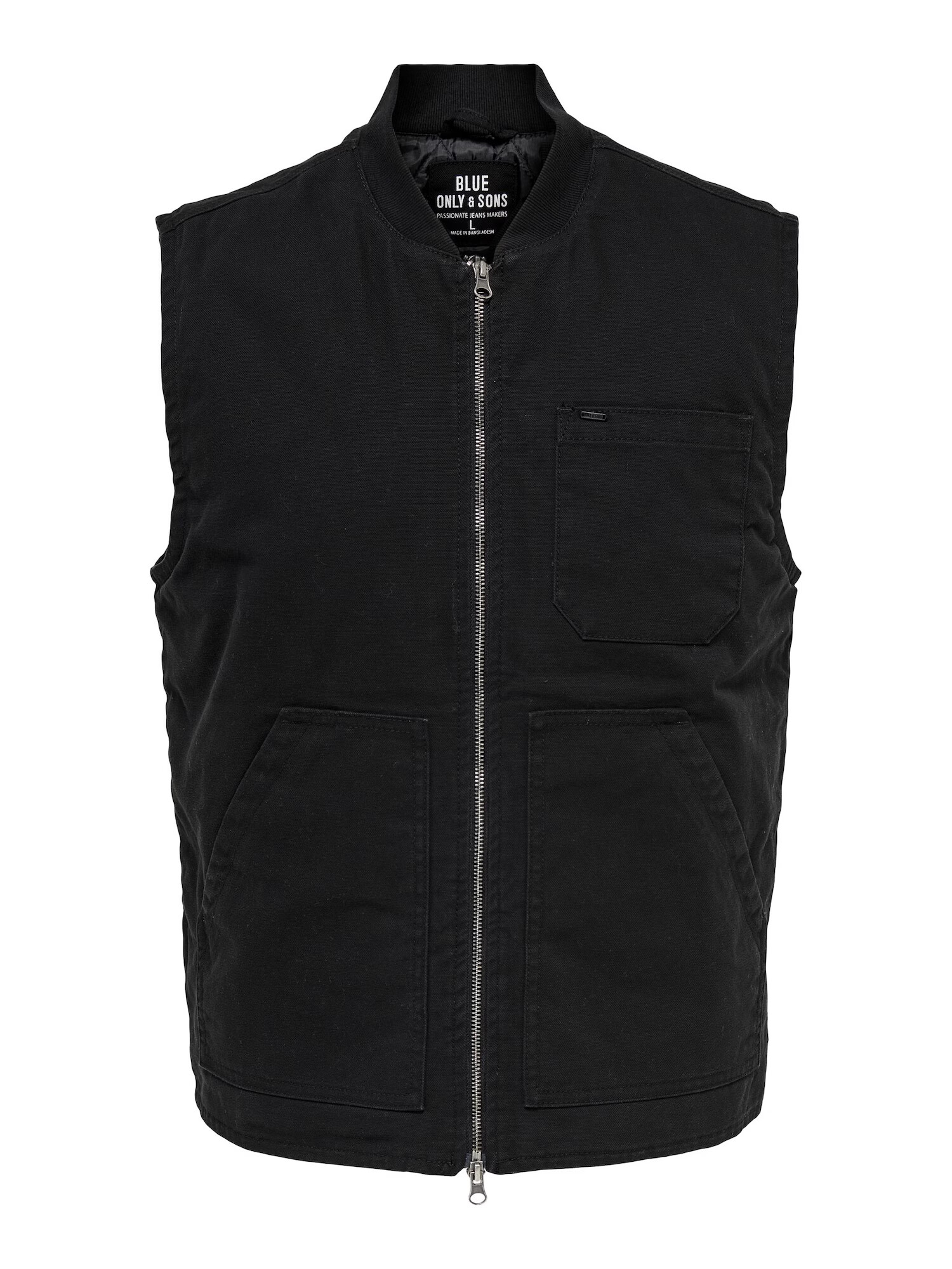 Only & Sons Vestă 'EARL' negru - Pled.ro