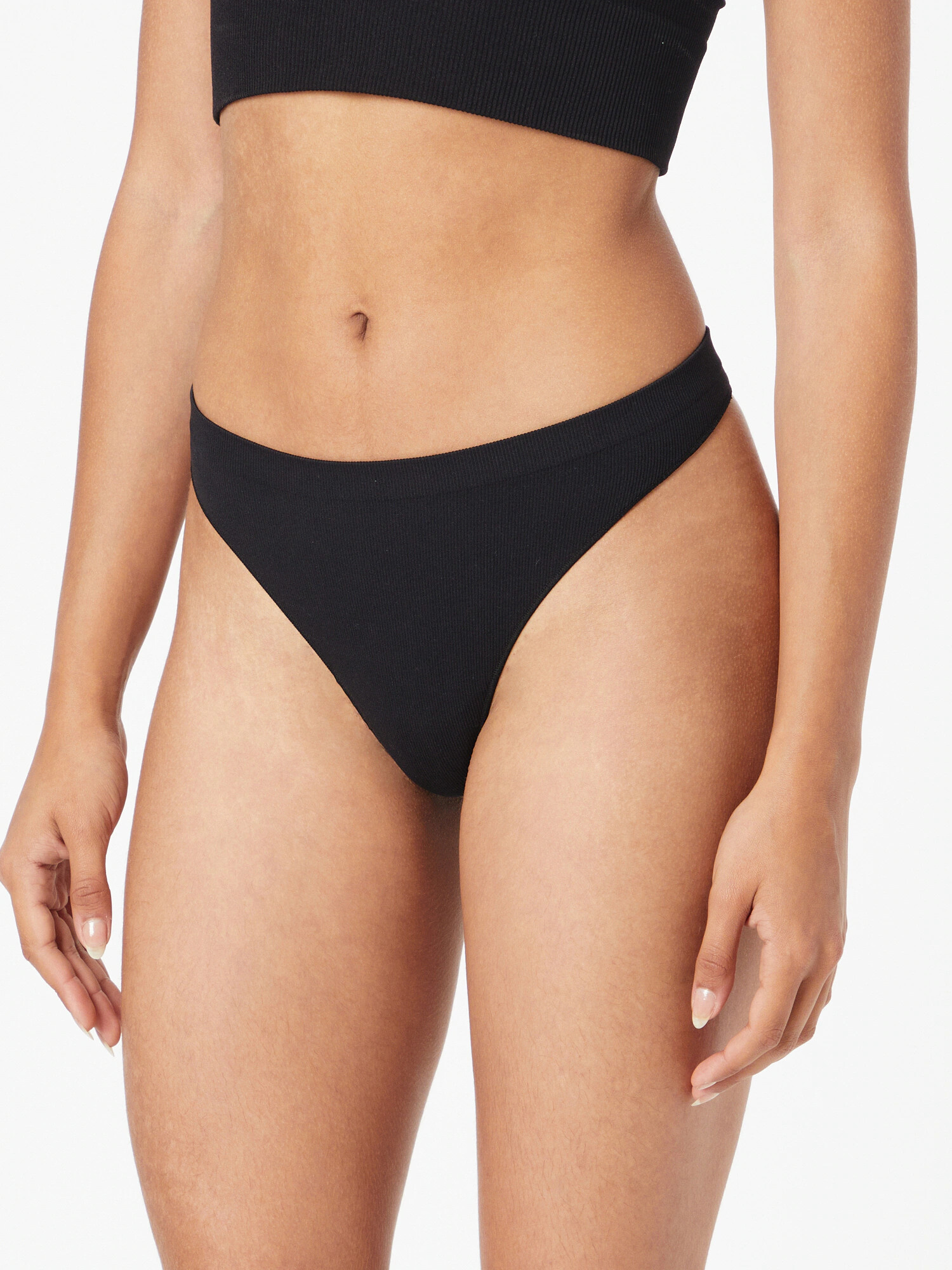 ONLY Tanga 'VICKY' bej / negru / alb - Pled.ro