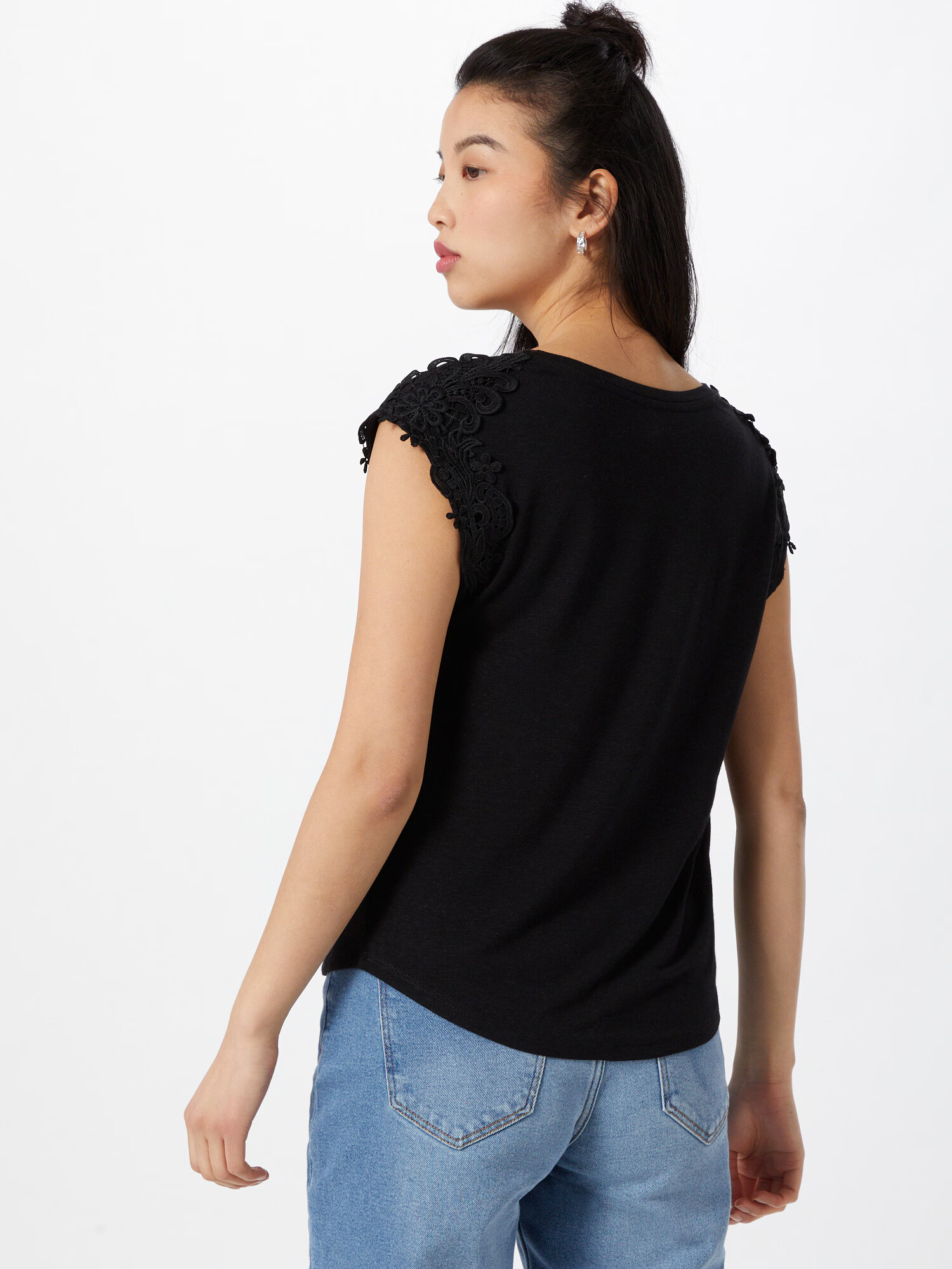 ONLY Top 'Alexa' negru - Pled.ro