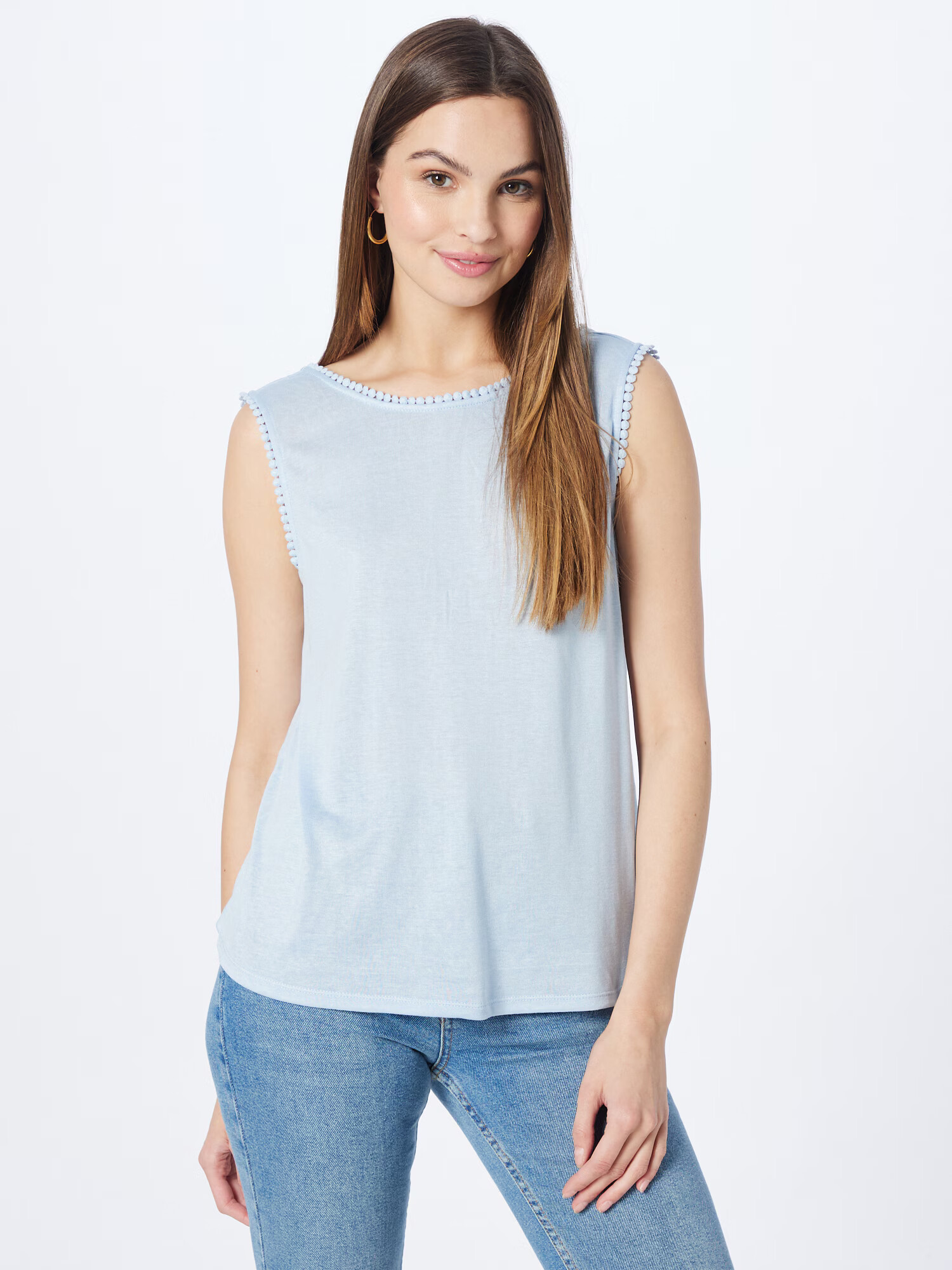 ONLY Top 'ARIANA' albastru deschis - Pled.ro