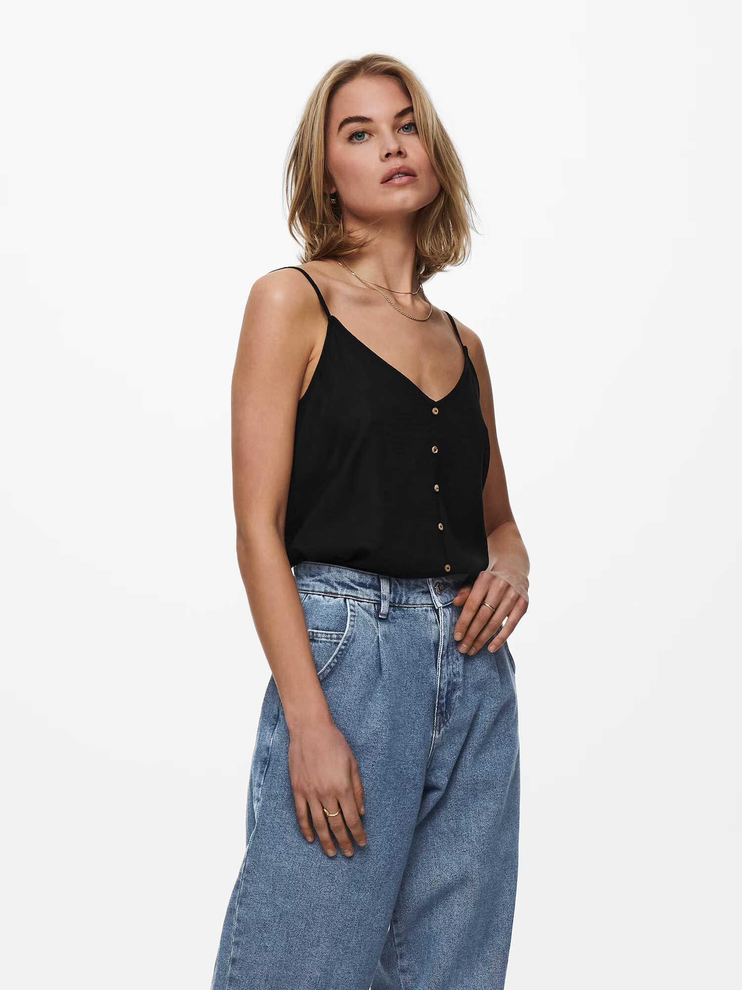 ONLY Top 'Astrid' negru - Pled.ro