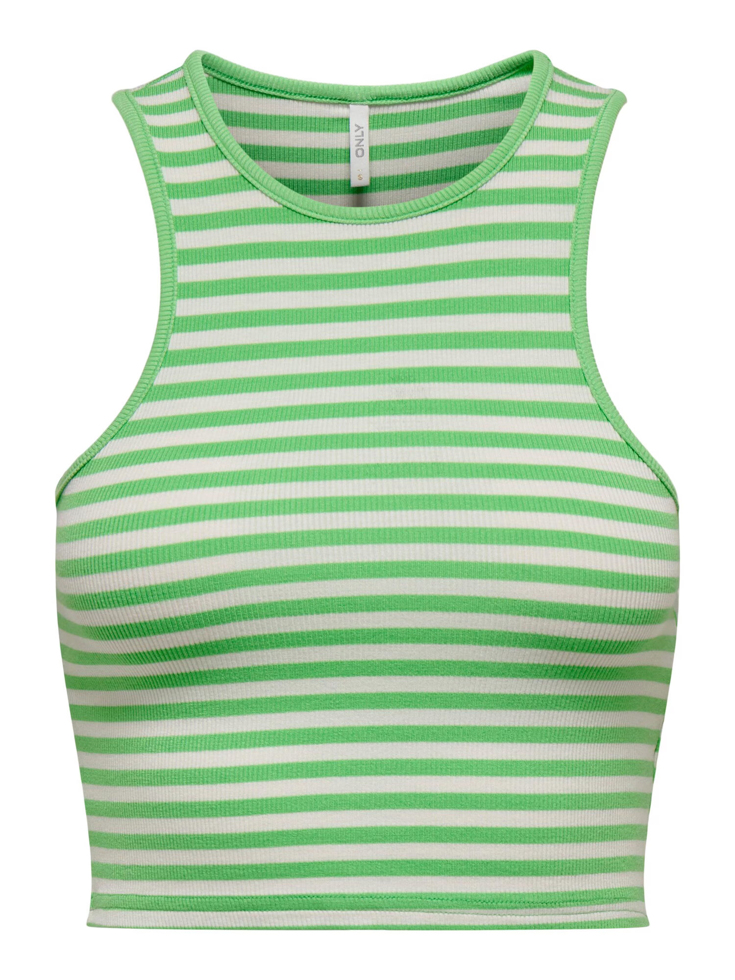 ONLY Top 'BELIA' crem / verde limetă - Pled.ro