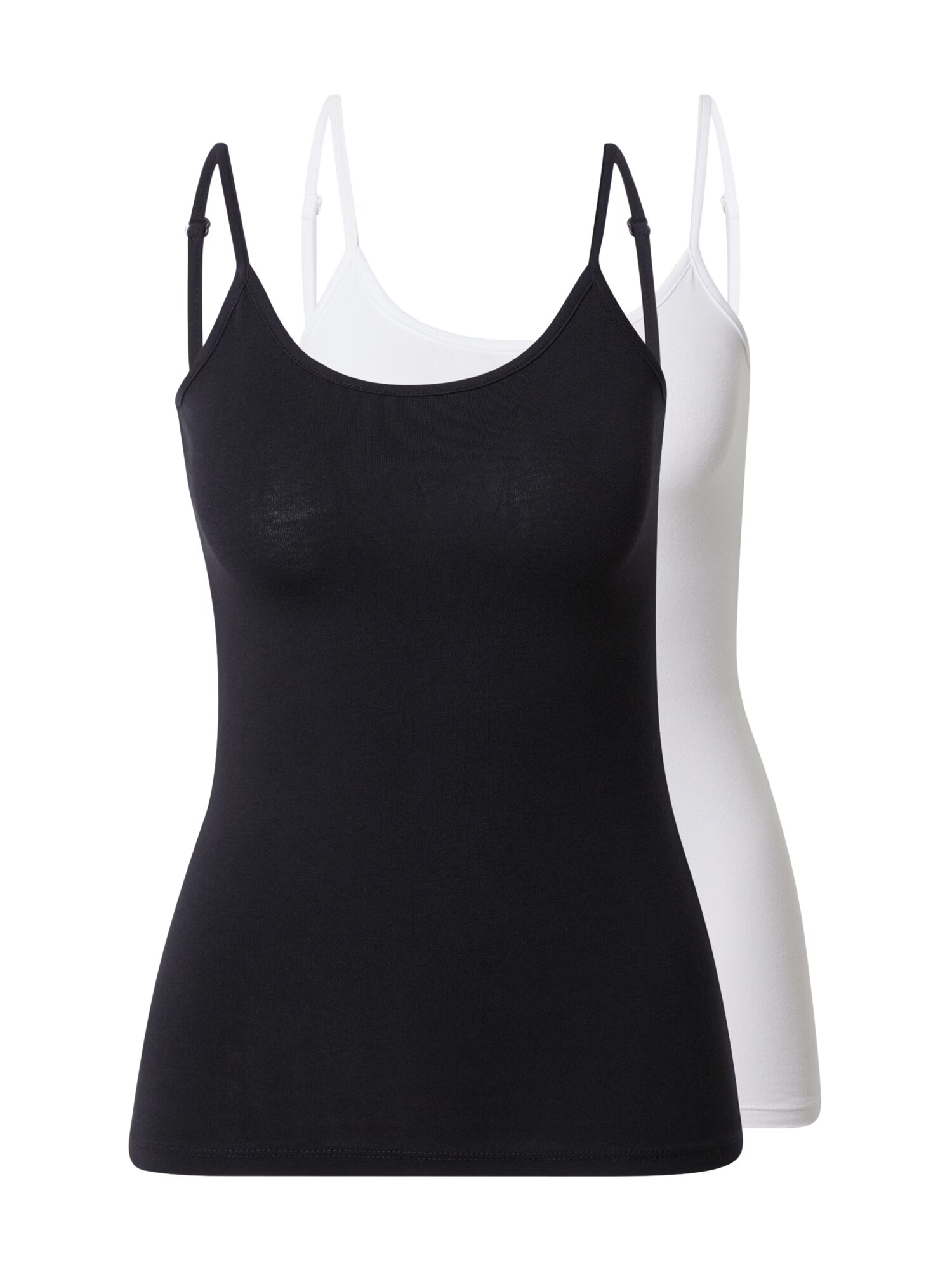 ONLY Top 'CAROLA' negru / alb - Pled.ro