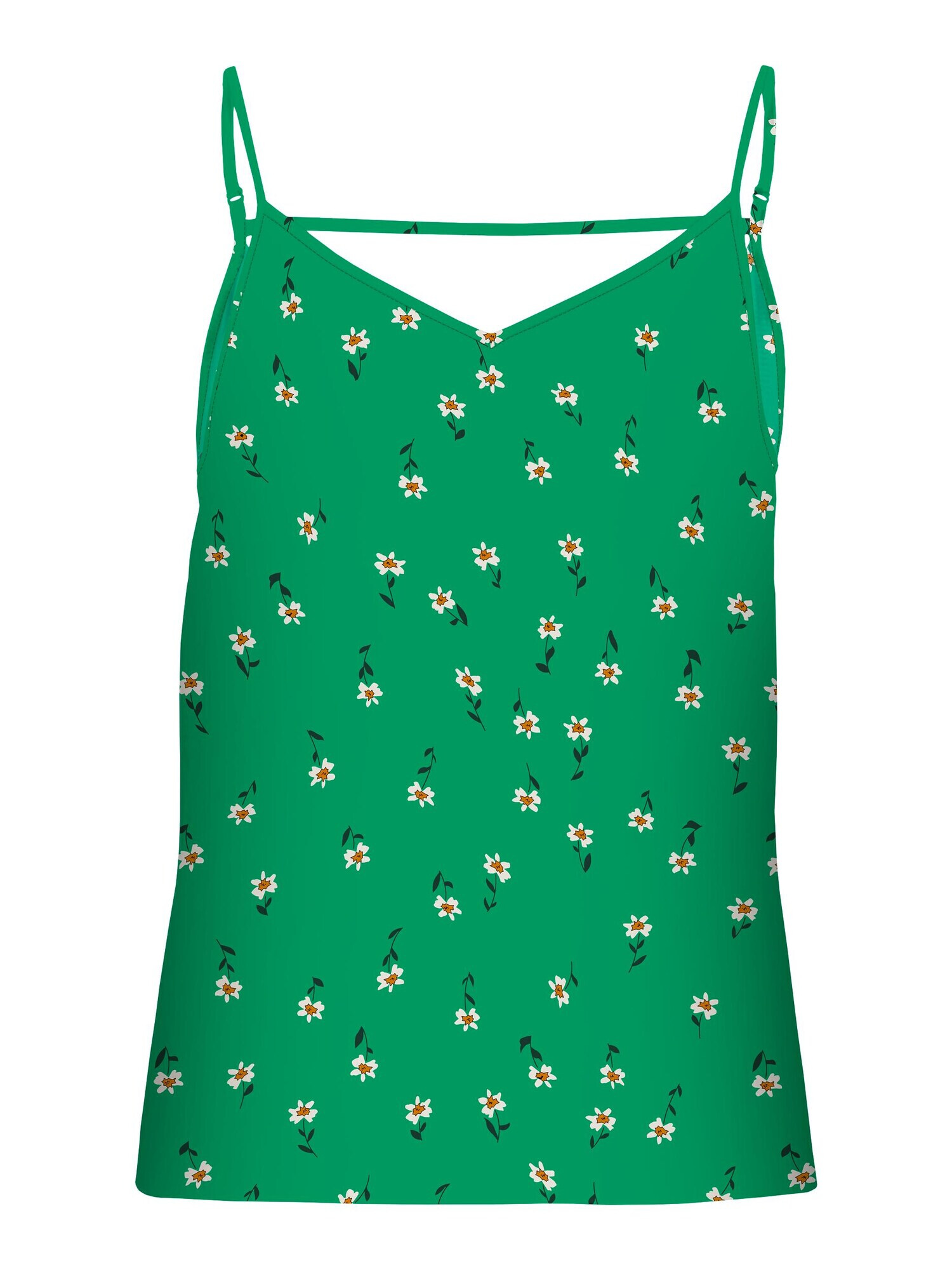 ONLY Top 'LUX PARIS' verde / portocaliu / alb - Pled.ro