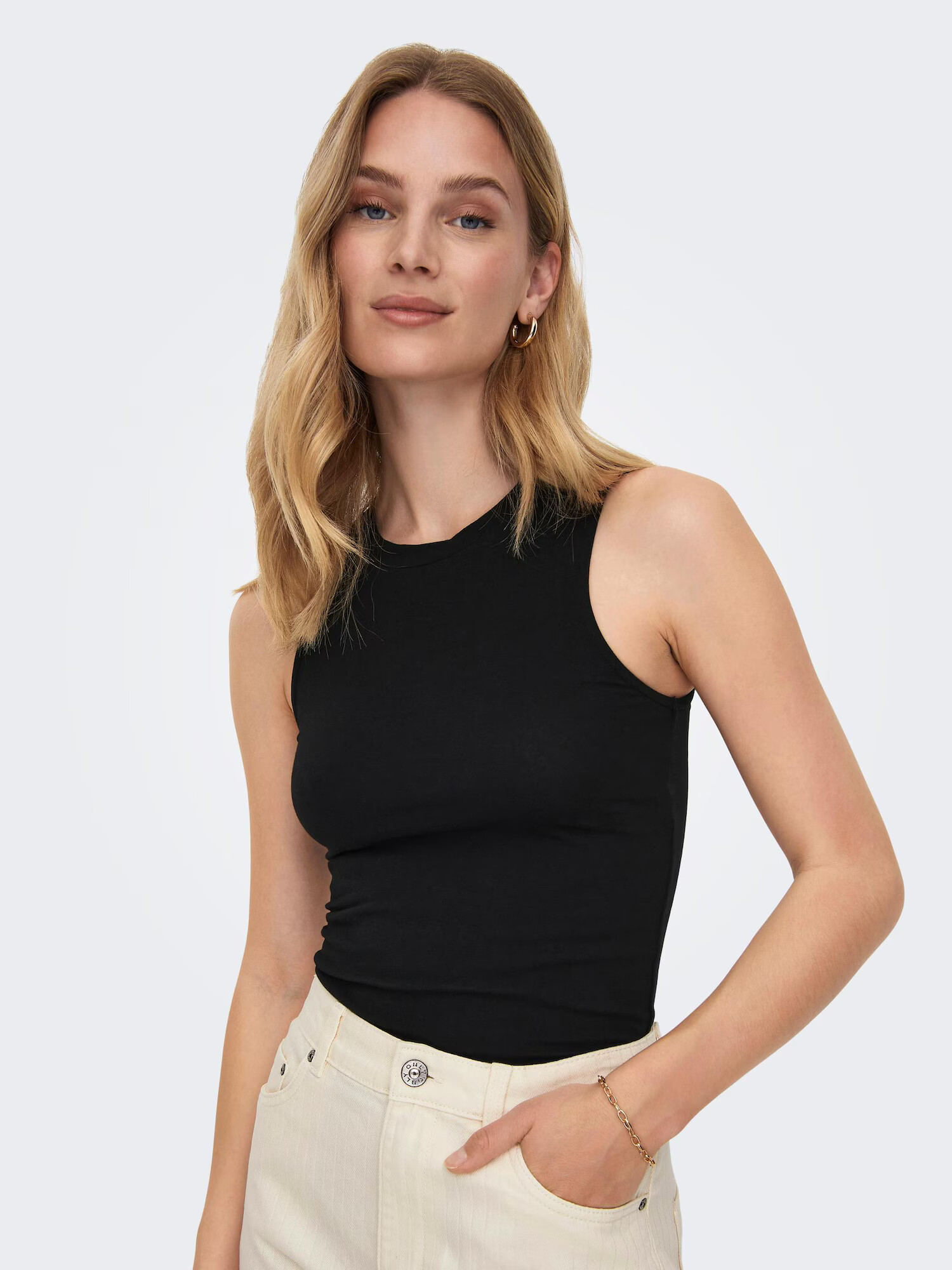 ONLY Top 'MANILA' negru - Pled.ro