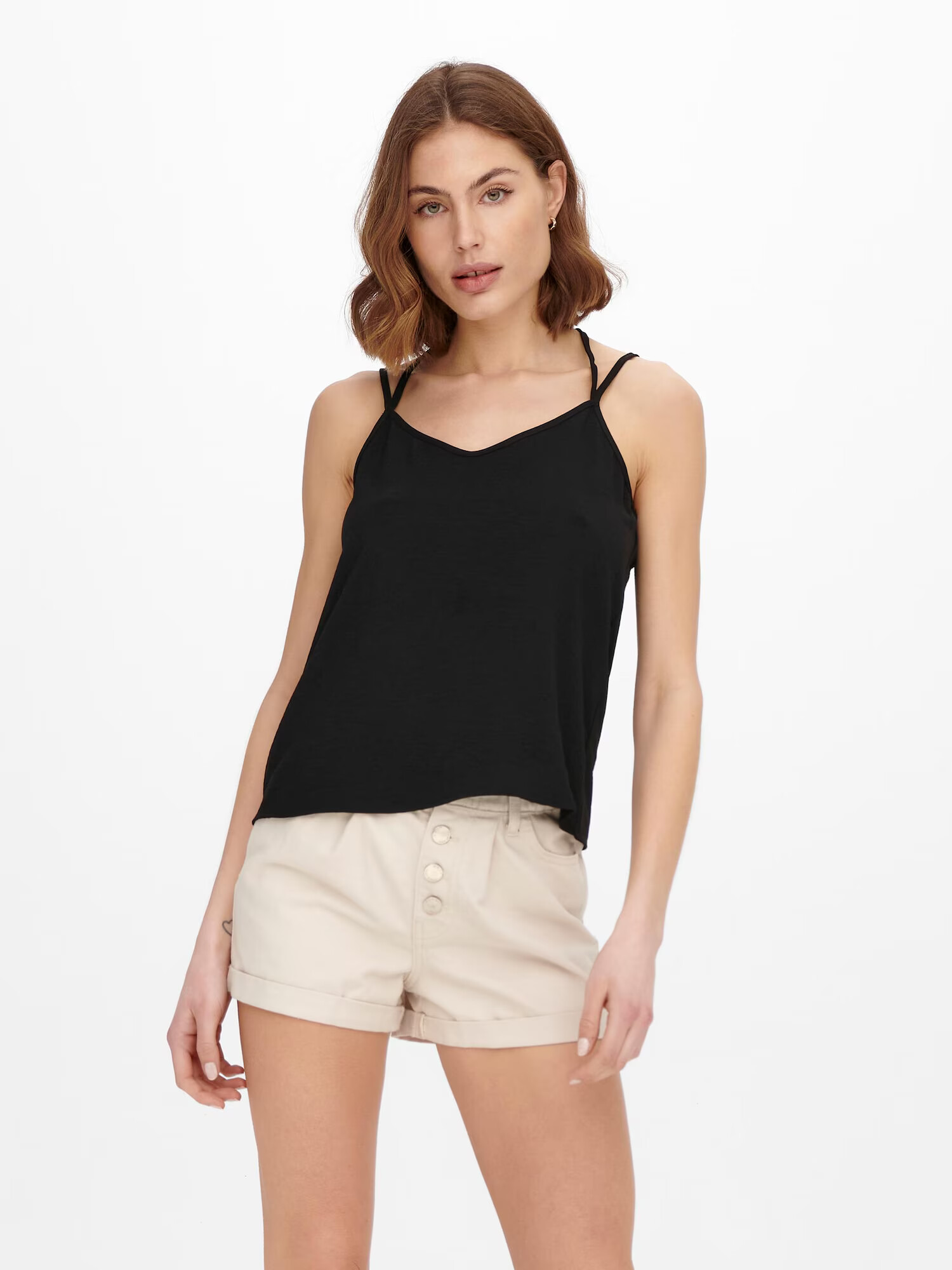 ONLY Top 'Mette' negru - Pled.ro