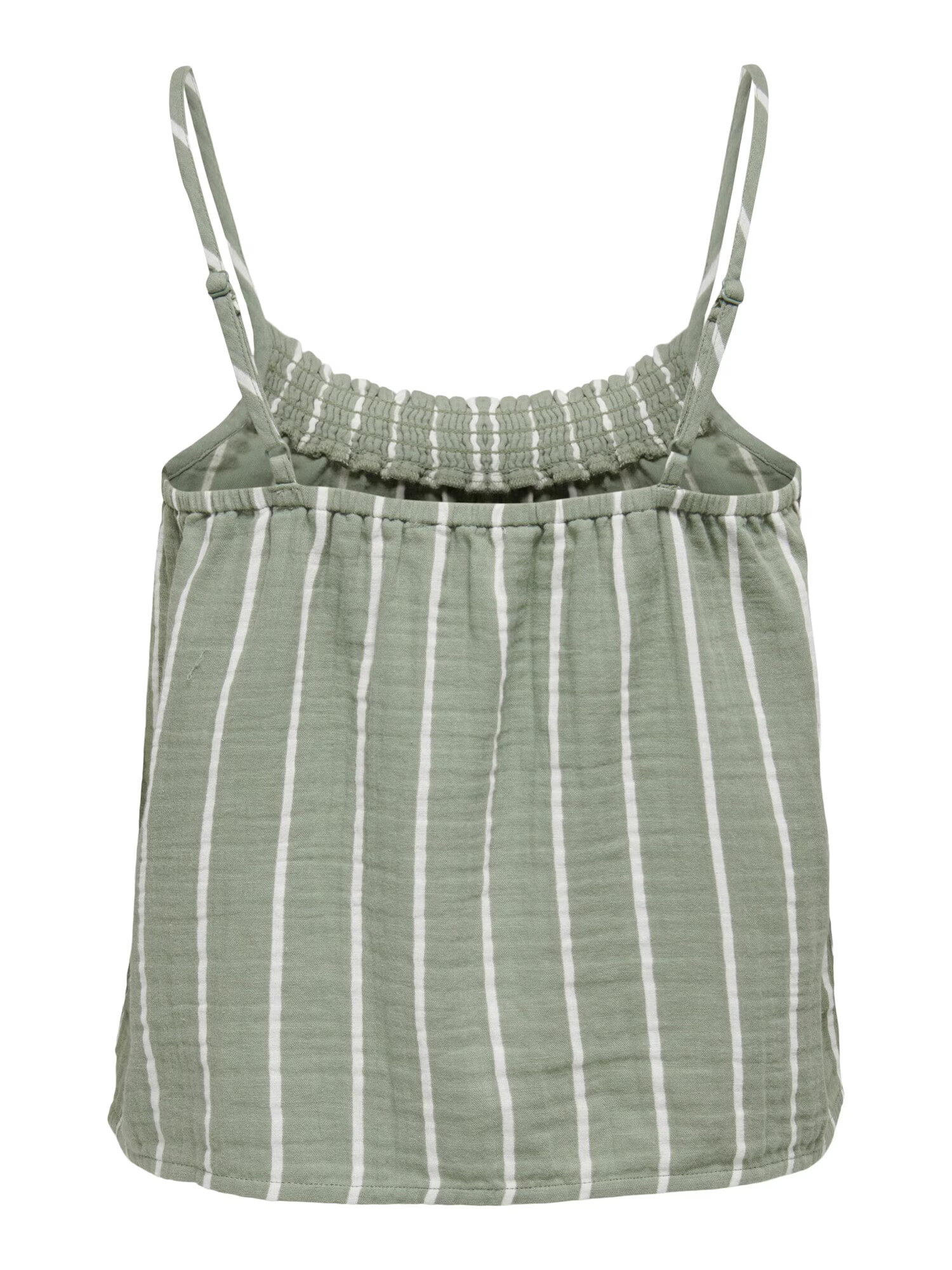 ONLY Top 'NORA' verde pastel / alb - Pled.ro