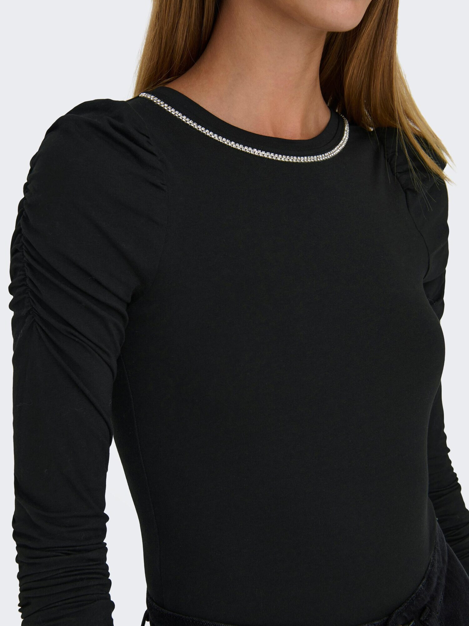 ONLY Tricou body 'ZALA' negru - Pled.ro