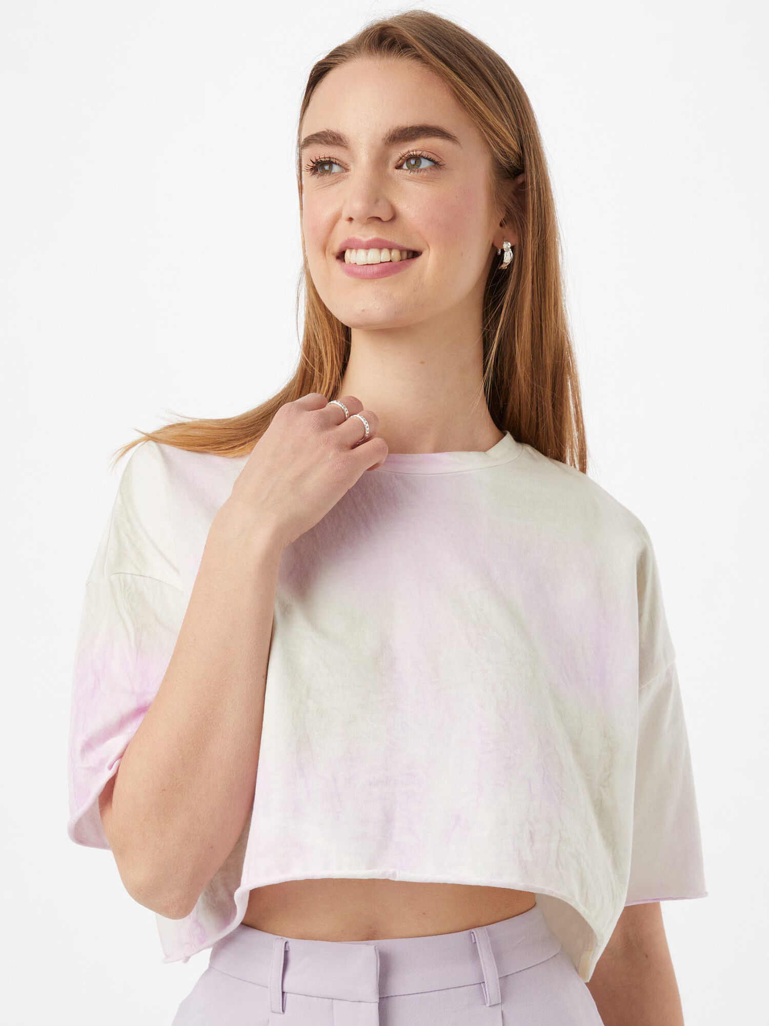 ONLY Tricou galben pastel / mov orhidee / roșu pastel / alb - Pled.ro