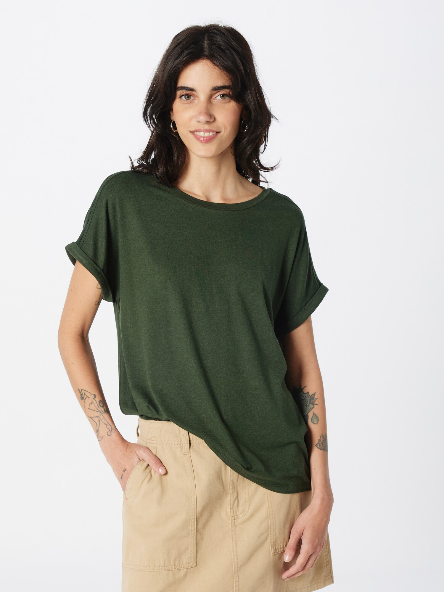 ONLY Tricou 'MOSTER' verde pin - Pled.ro