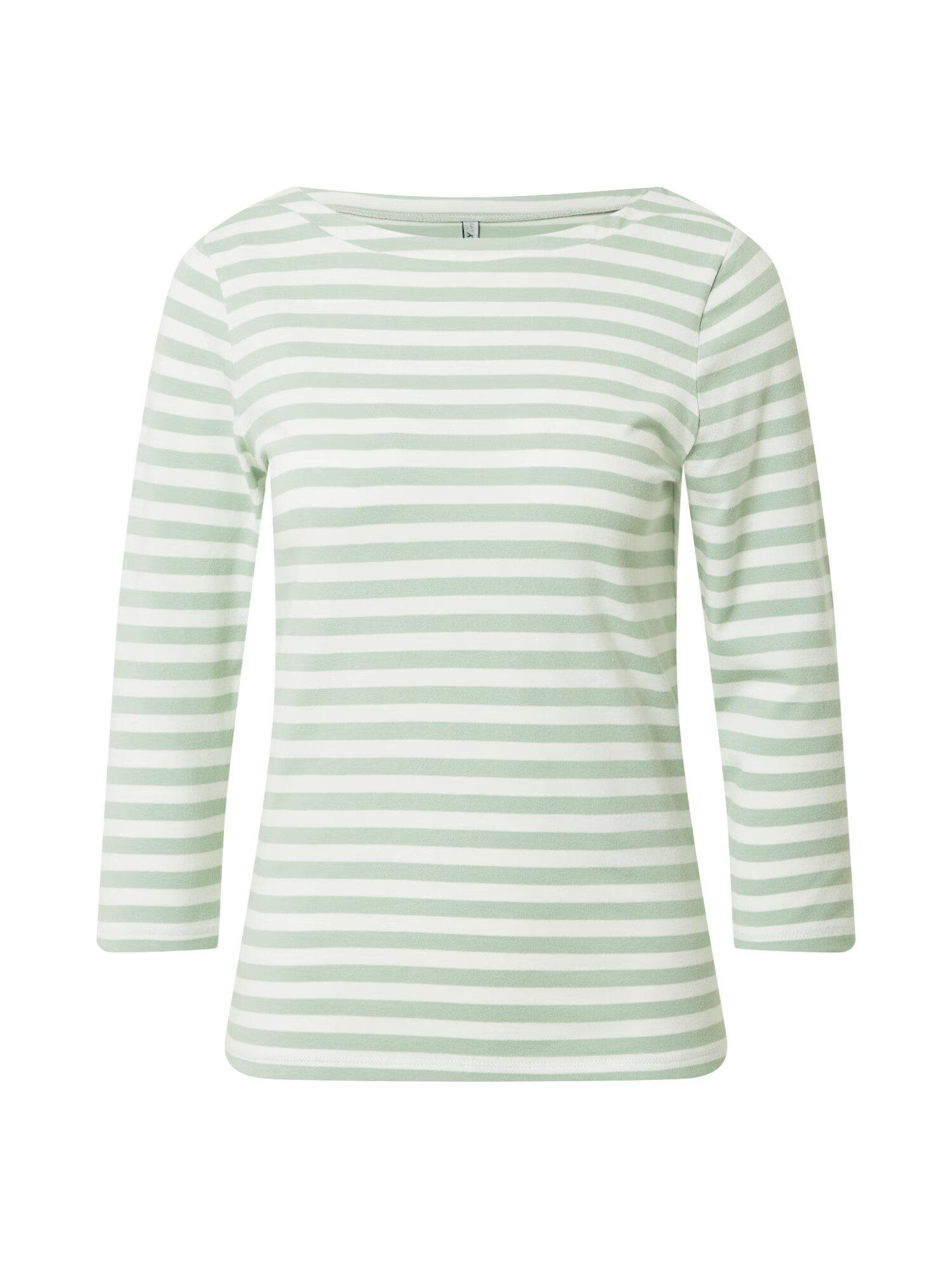 ONLY Tricou verde pastel / alb - Pled.ro