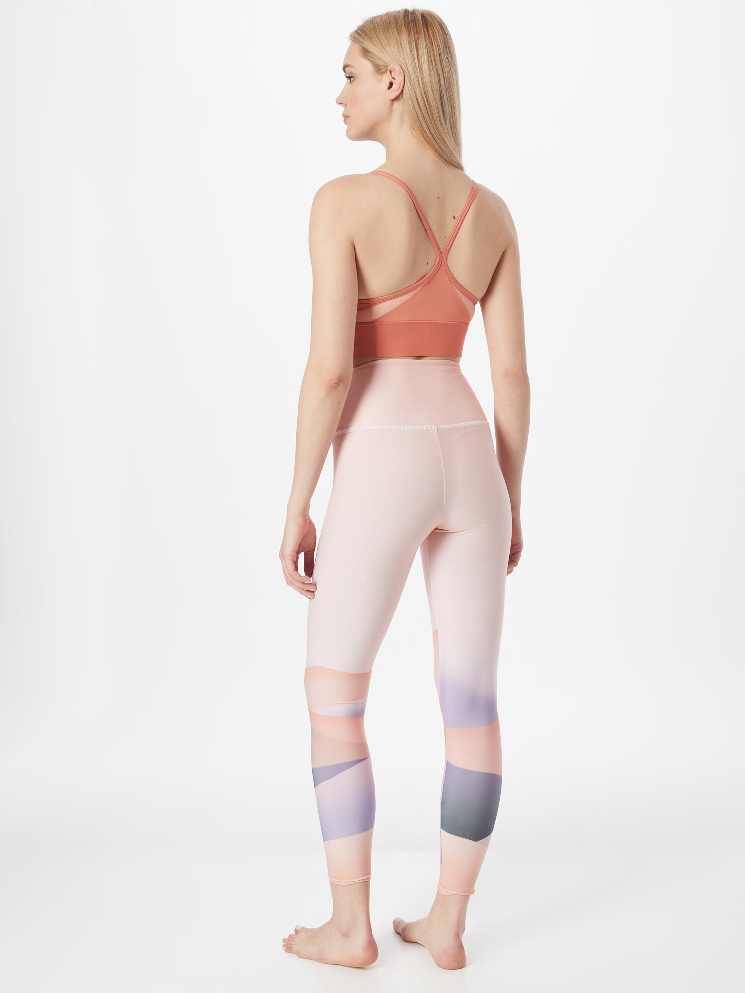 Onzie Pantaloni sport mov prună / mov deschis / portocaliu caisă / roz pastel - Pled.ro