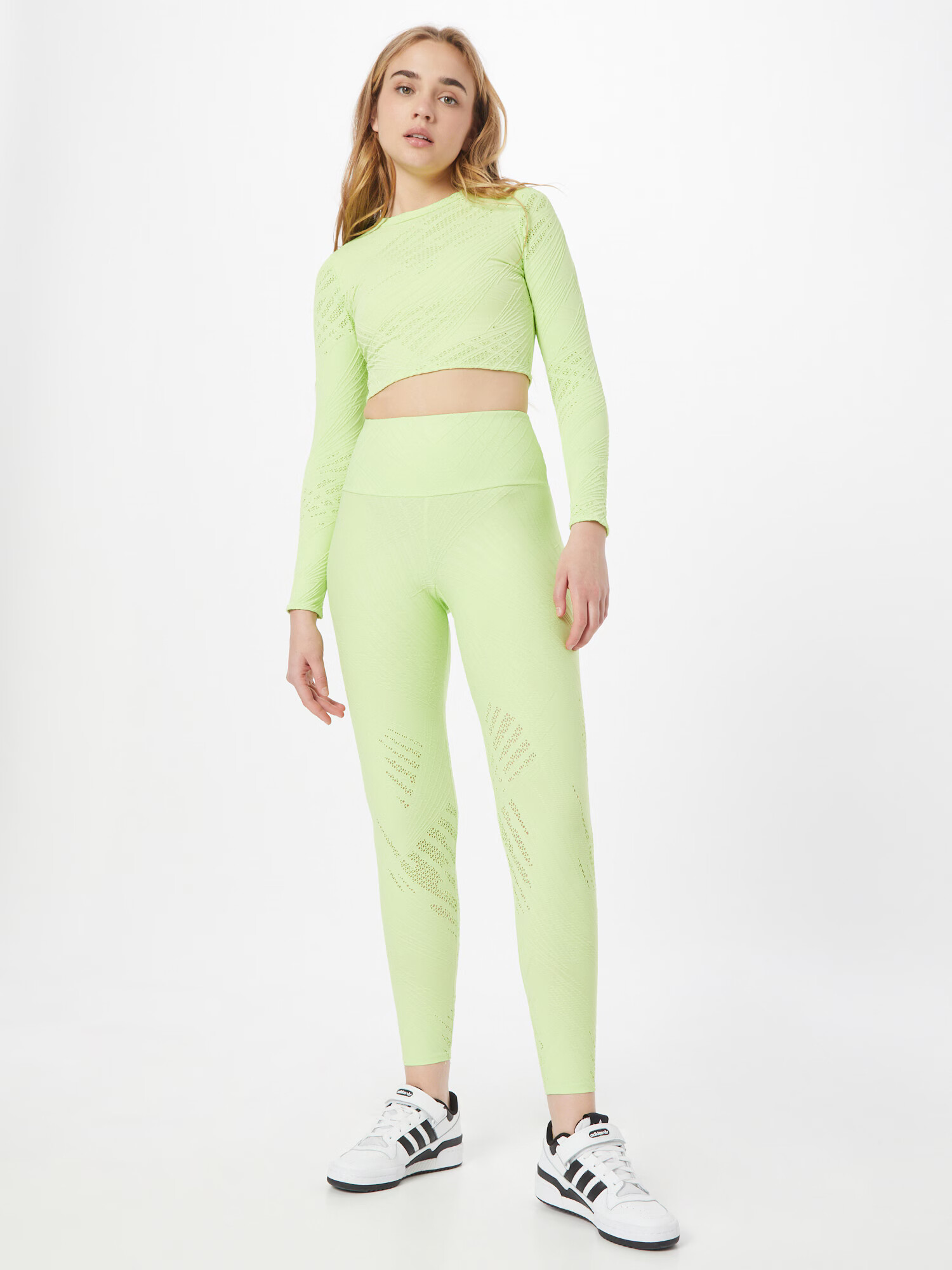 Onzie Pantaloni sport 'Selenite' verde limetă - Pled.ro