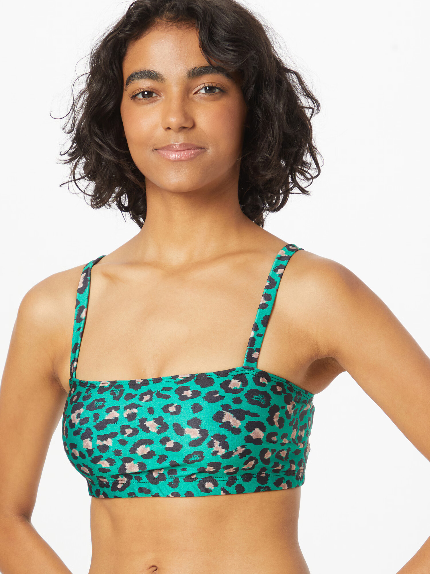 Onzie Sutien sport 'Bali' maro deschis / verde / negru - Pled.ro