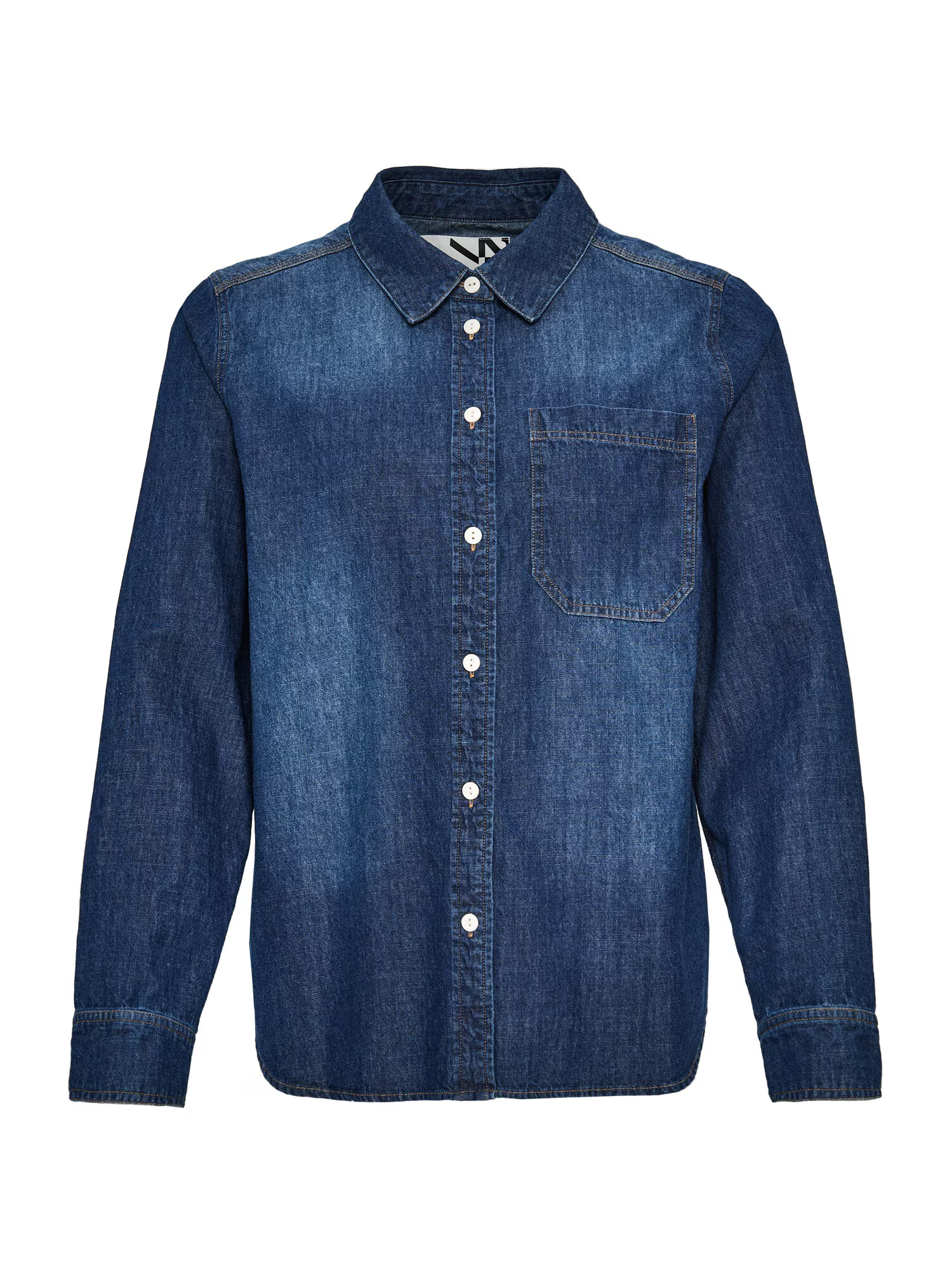 OPUS Bluză albastru denim - Pled.ro