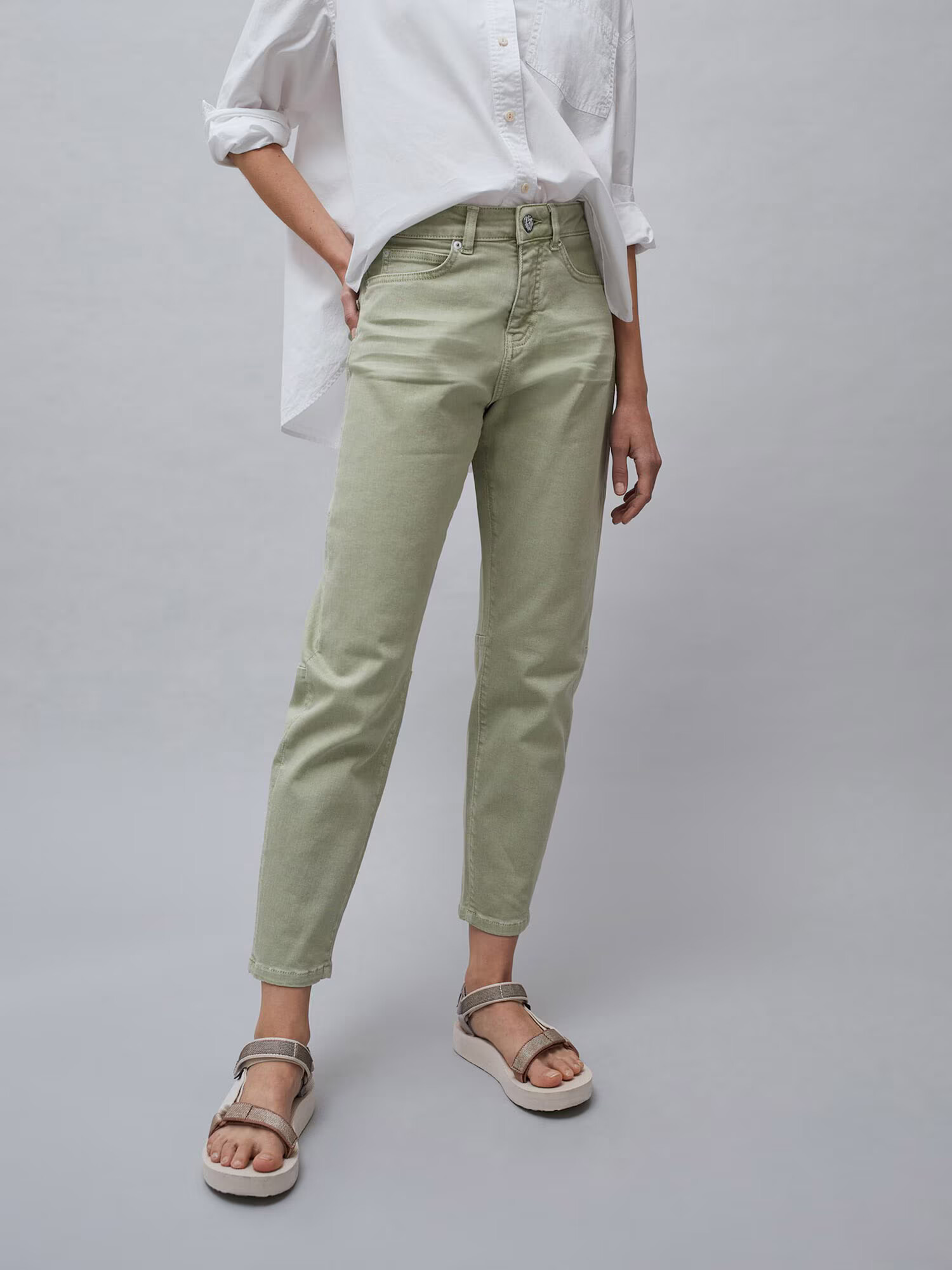 OPUS Jeans 'Liandra' verde deschis - Pled.ro