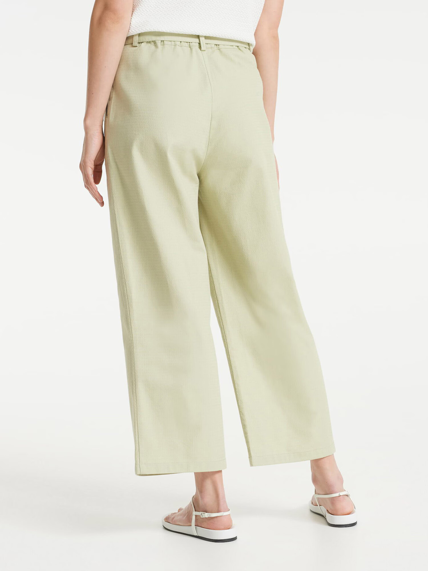 OPUS Pantaloni cutați 'Mareika' verde pastel - Pled.ro