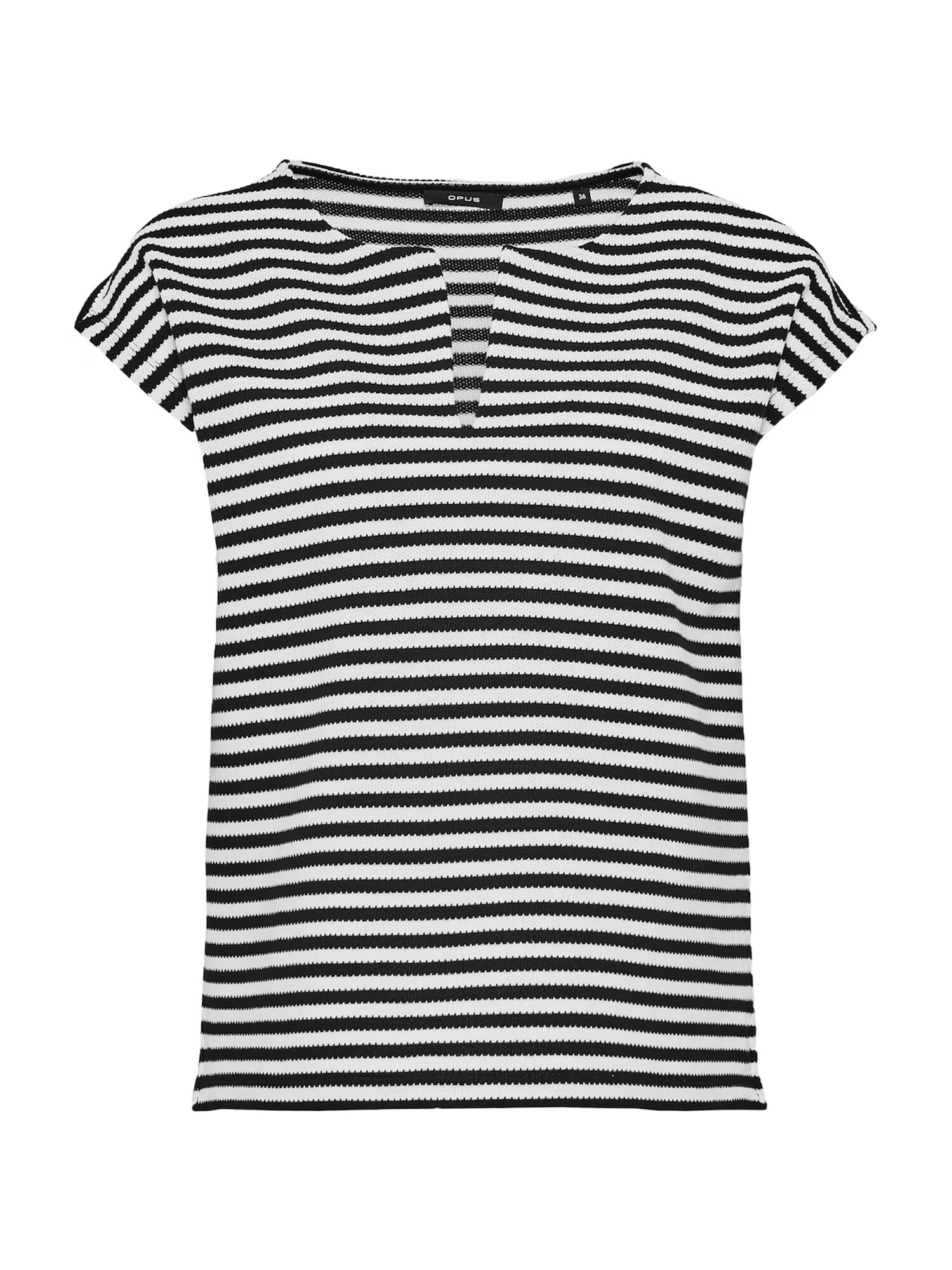 OPUS Tricou 'Soelde' negru / alb - Pled.ro