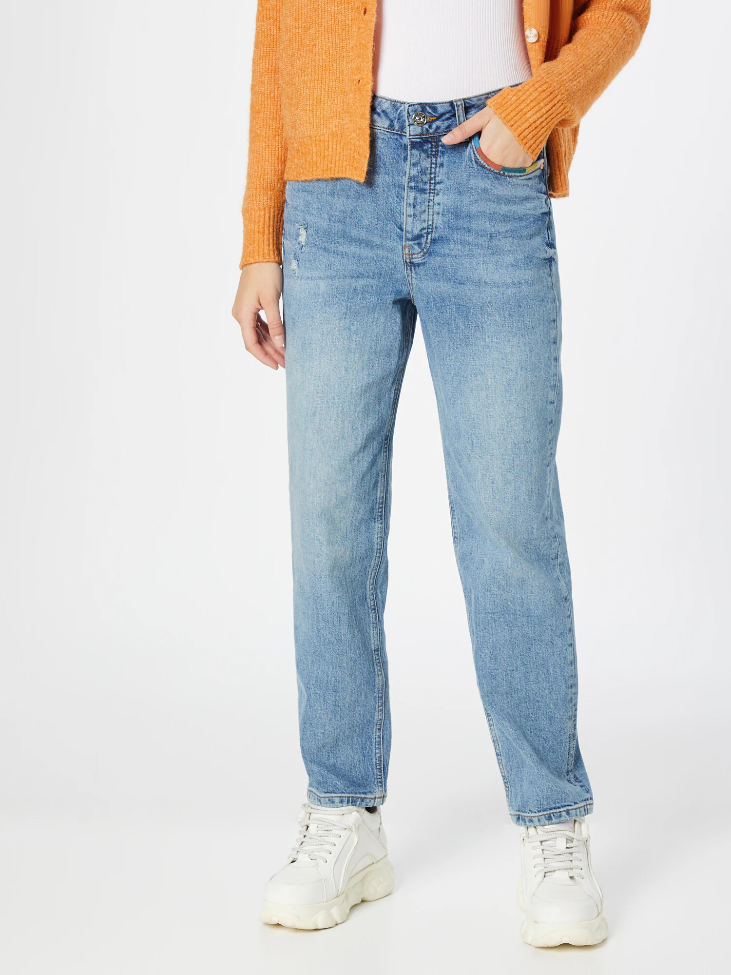 OUI Jeans albastru - Pled.ro