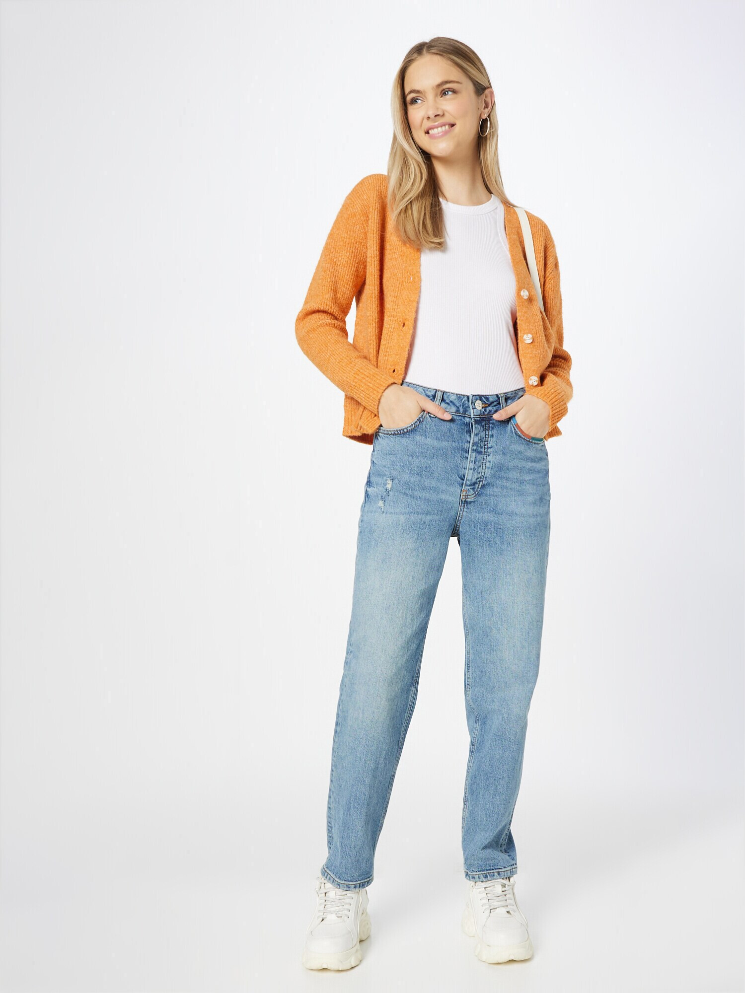 OUI Jeans albastru - Pled.ro