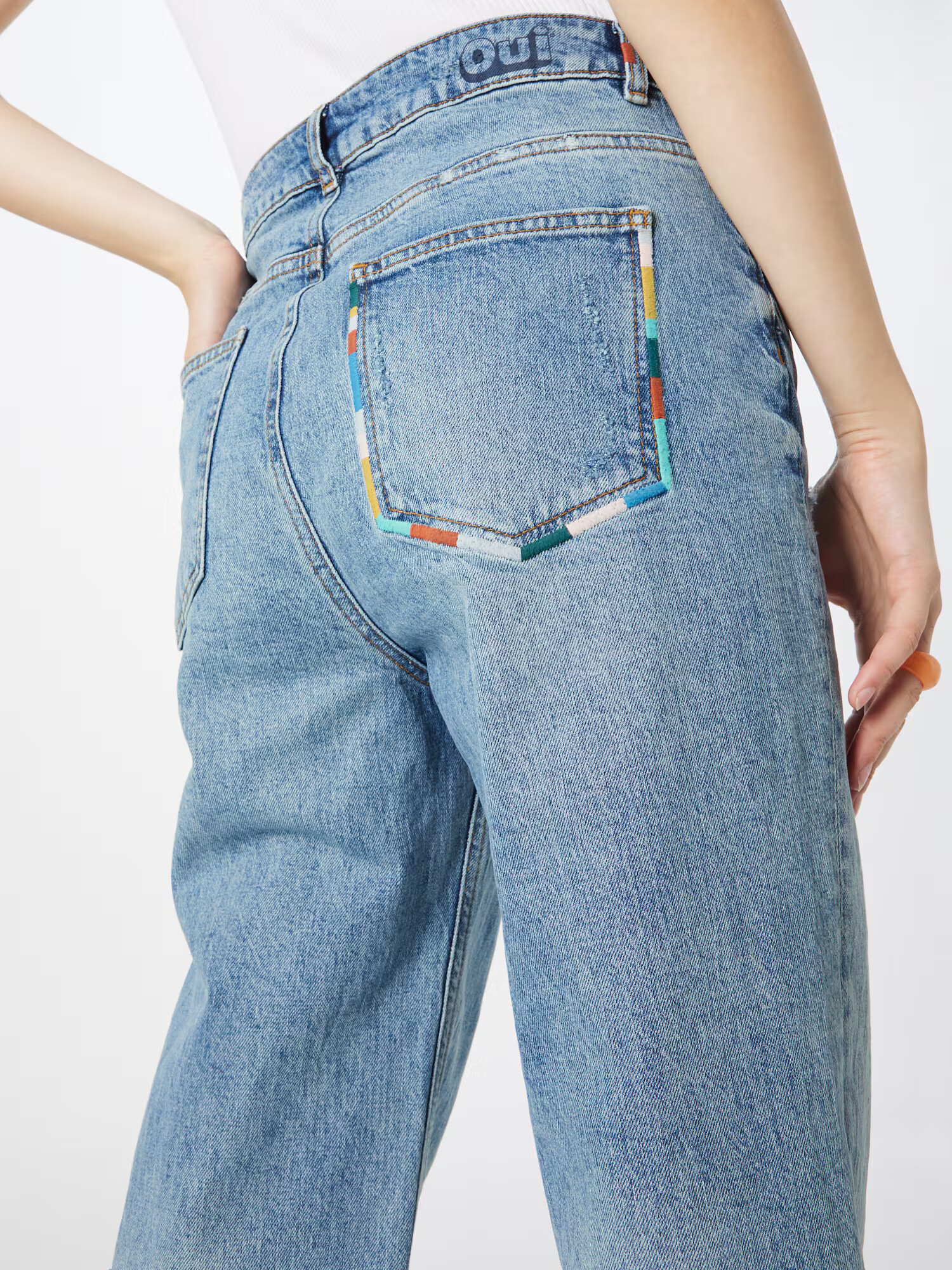 OUI Jeans albastru - Pled.ro