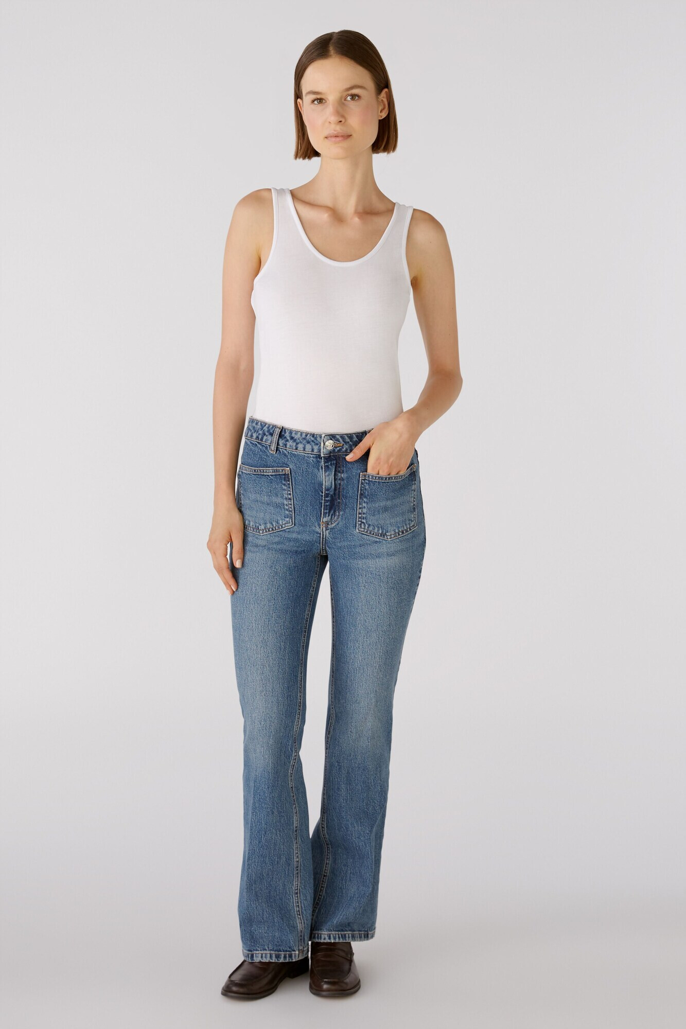 OUI Jeans albastru - Pled.ro