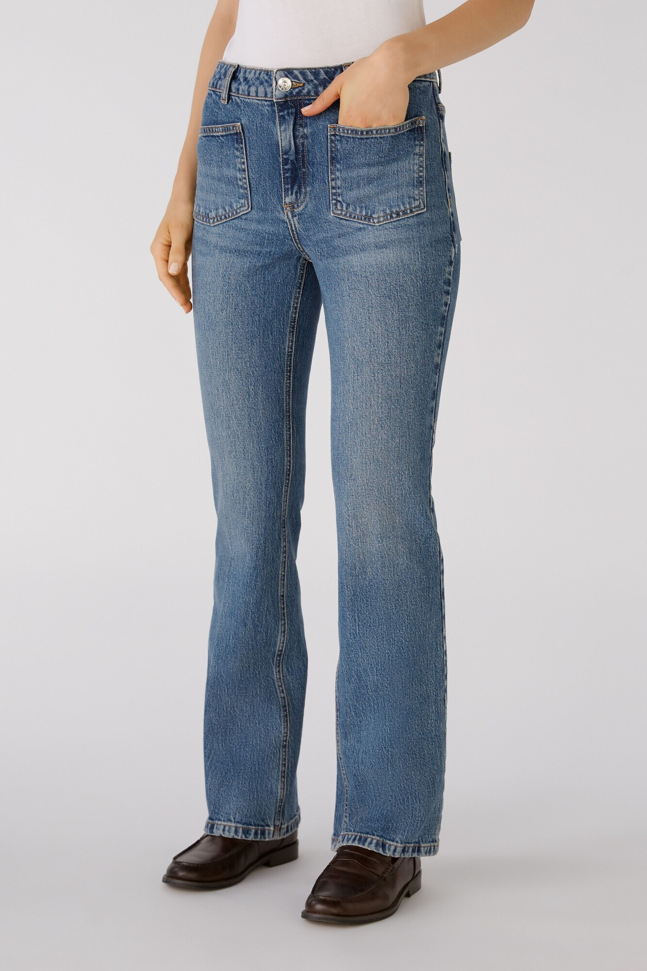 OUI Jeans albastru - Pled.ro