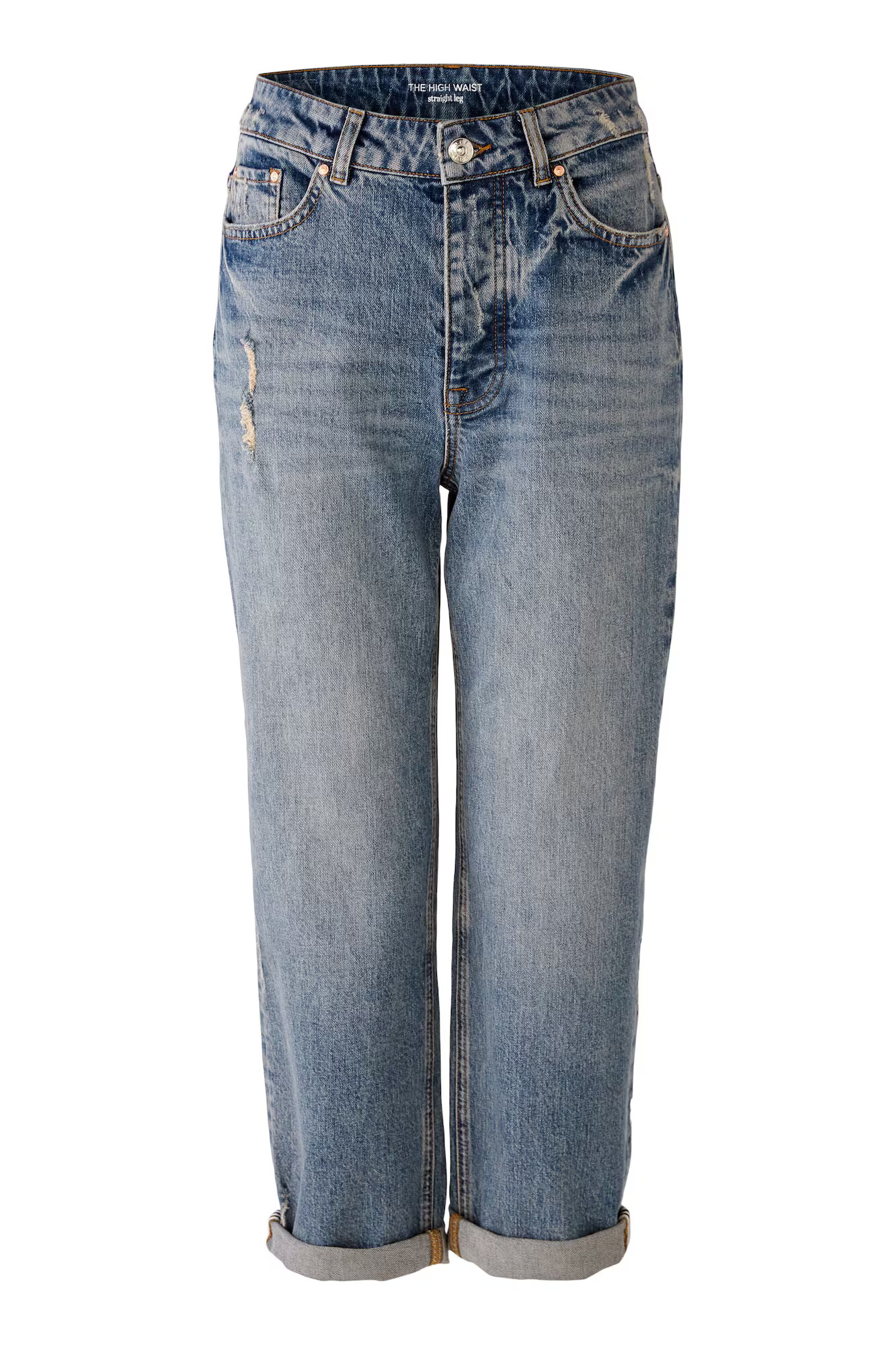 OUI Jeans albastru denim - Pled.ro