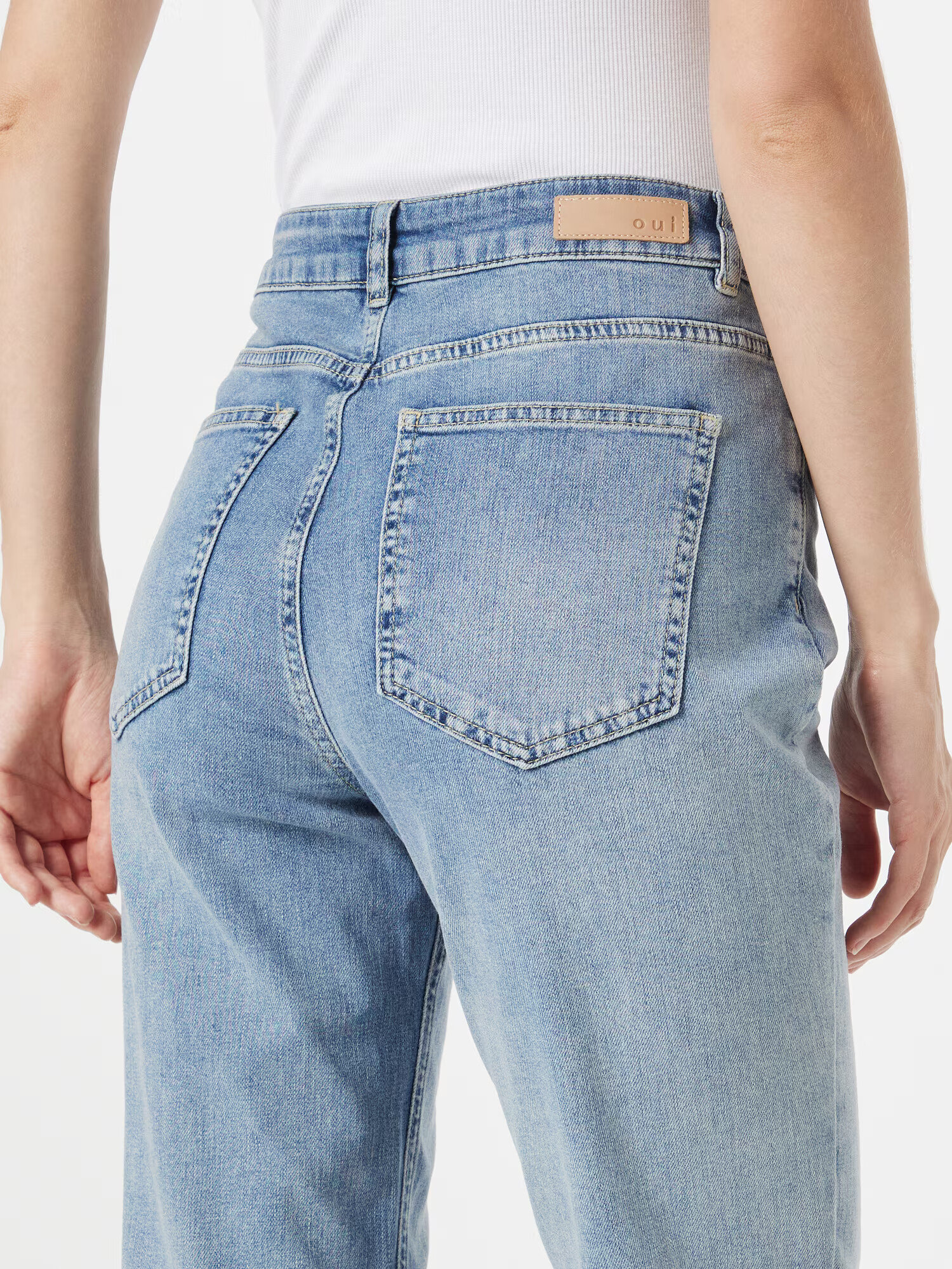 OUI Jeans albastru deschis - Pled.ro