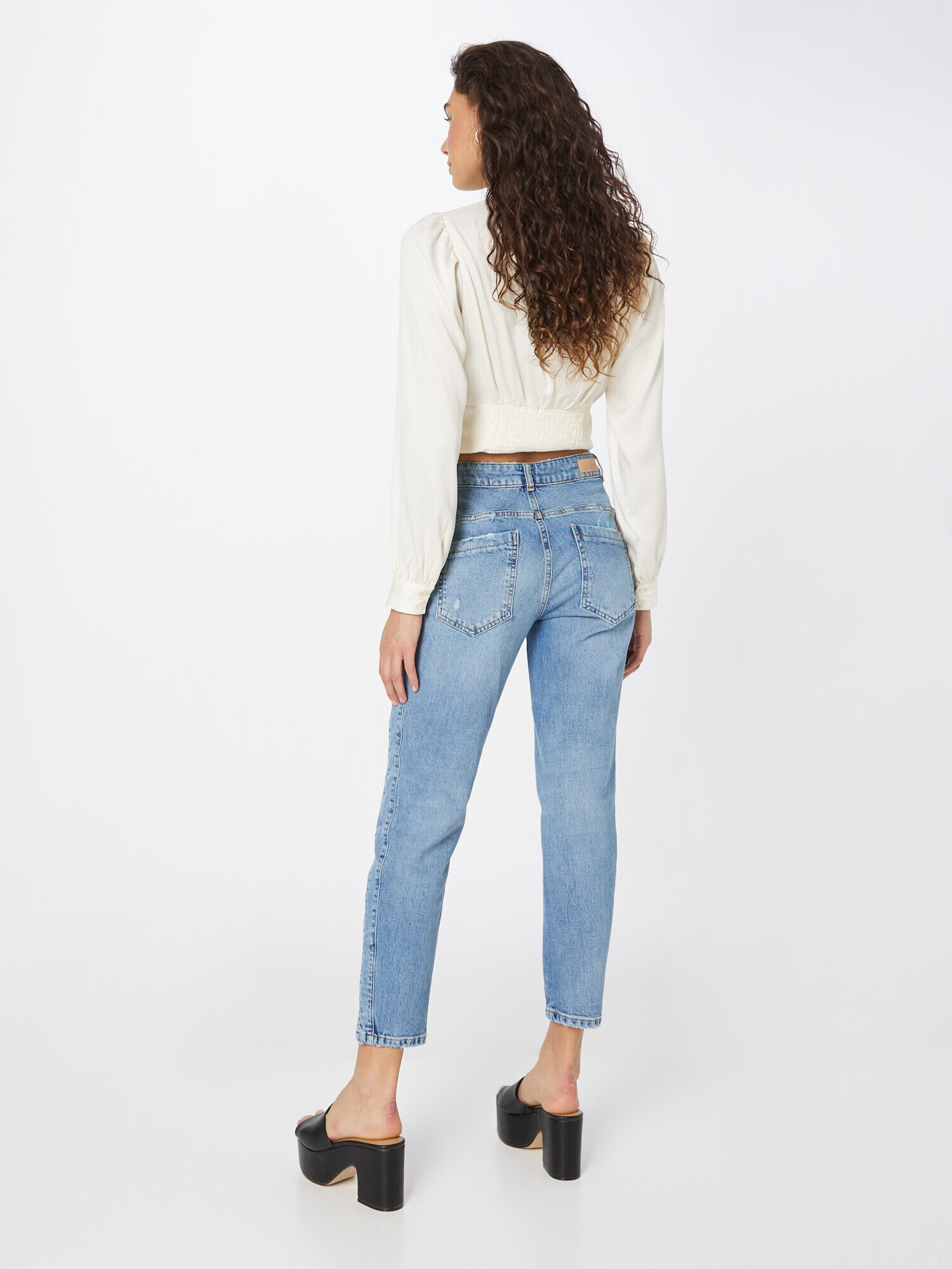 OUI Jeans albastru deschis - Pled.ro