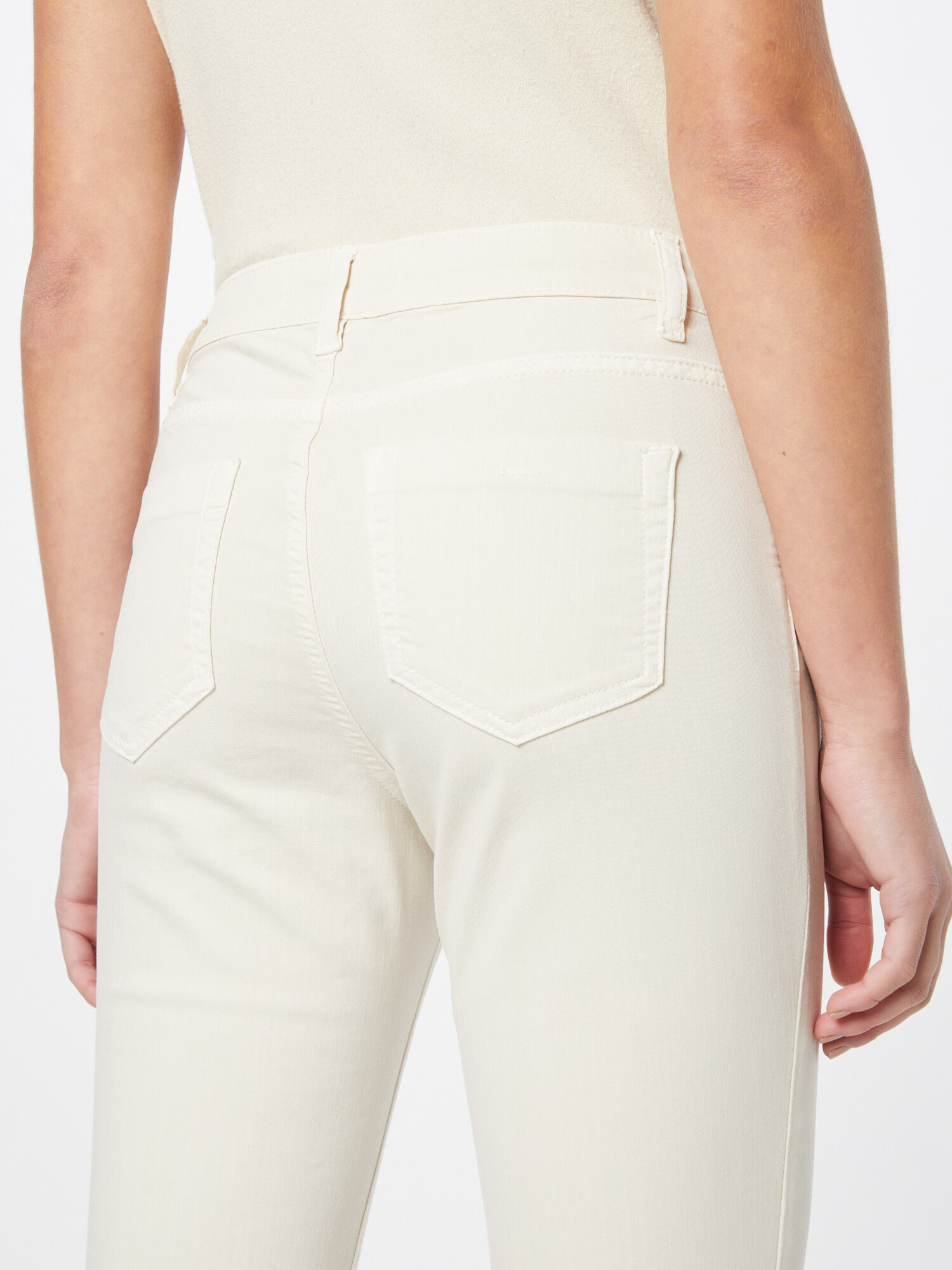 OUI Jeans crem - Pled.ro