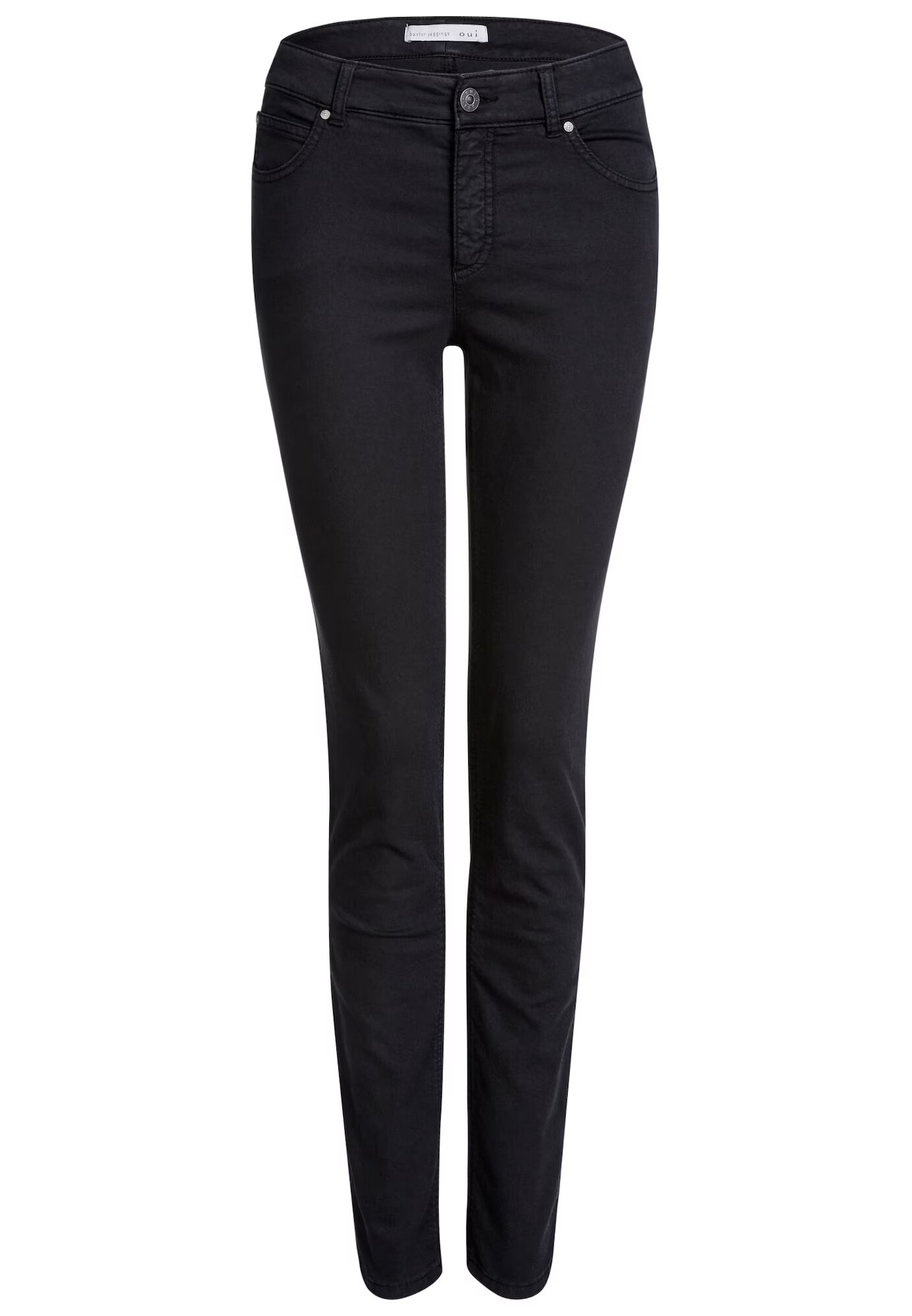 OUI Jeggings negru denim - Pled.ro