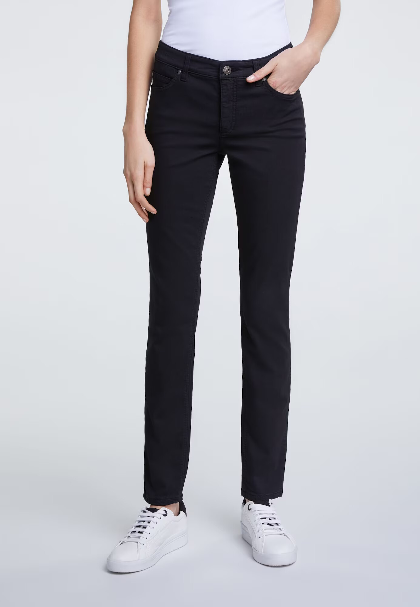 OUI Jeggings negru denim - Pled.ro