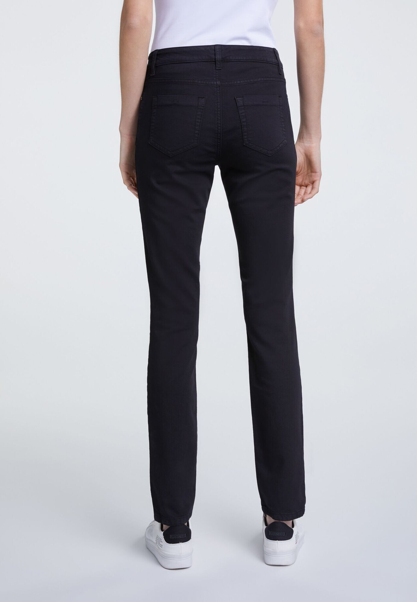 OUI Jeggings negru denim - Pled.ro