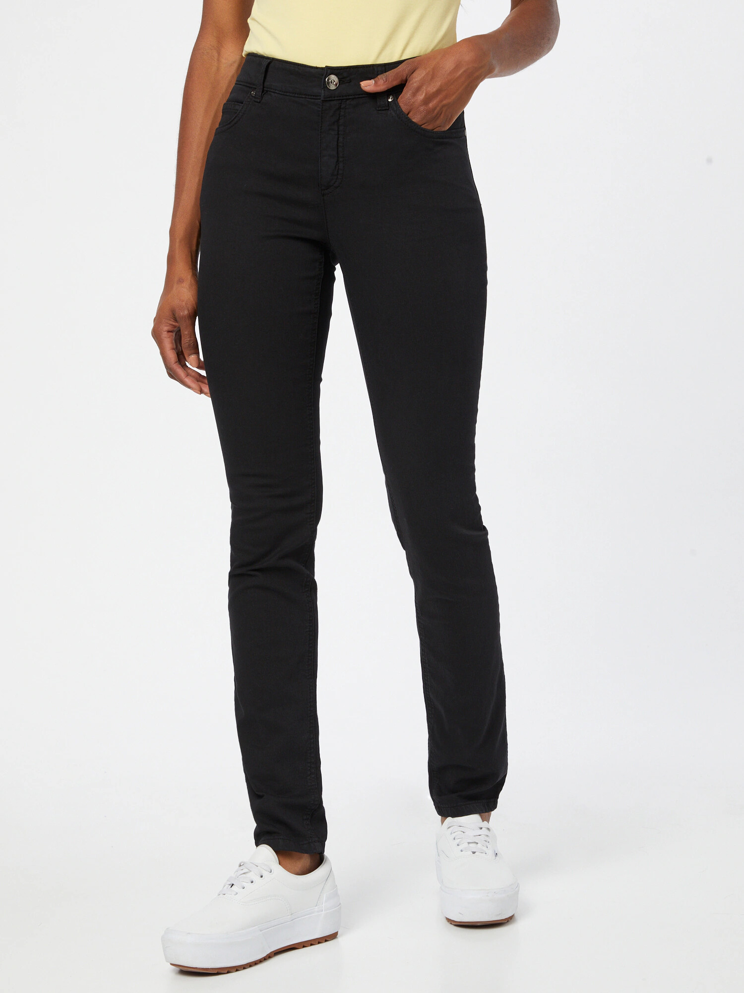 OUI Jeggings negru denim - Pled.ro