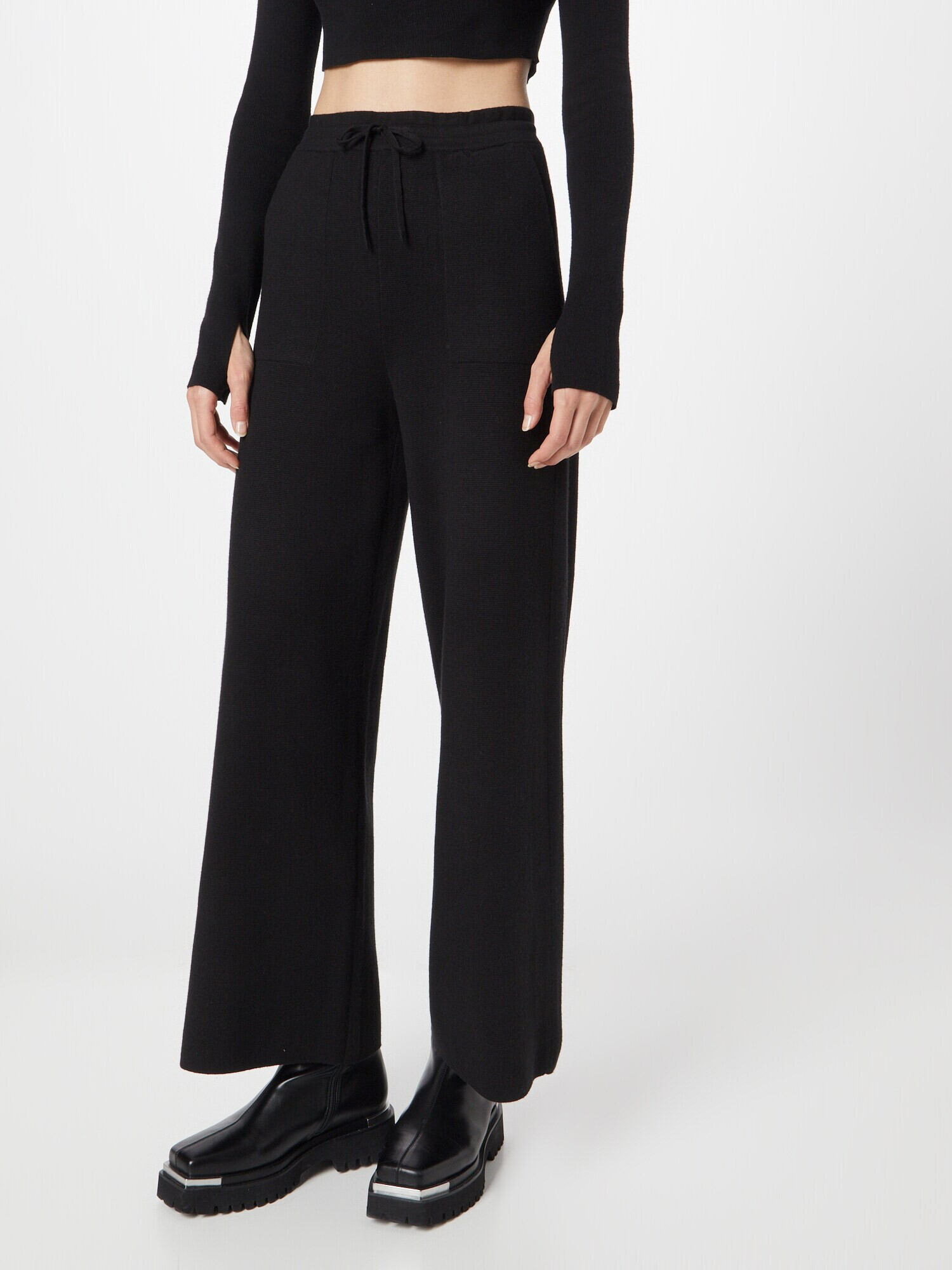 OUI Pantaloni negru - Pled.ro