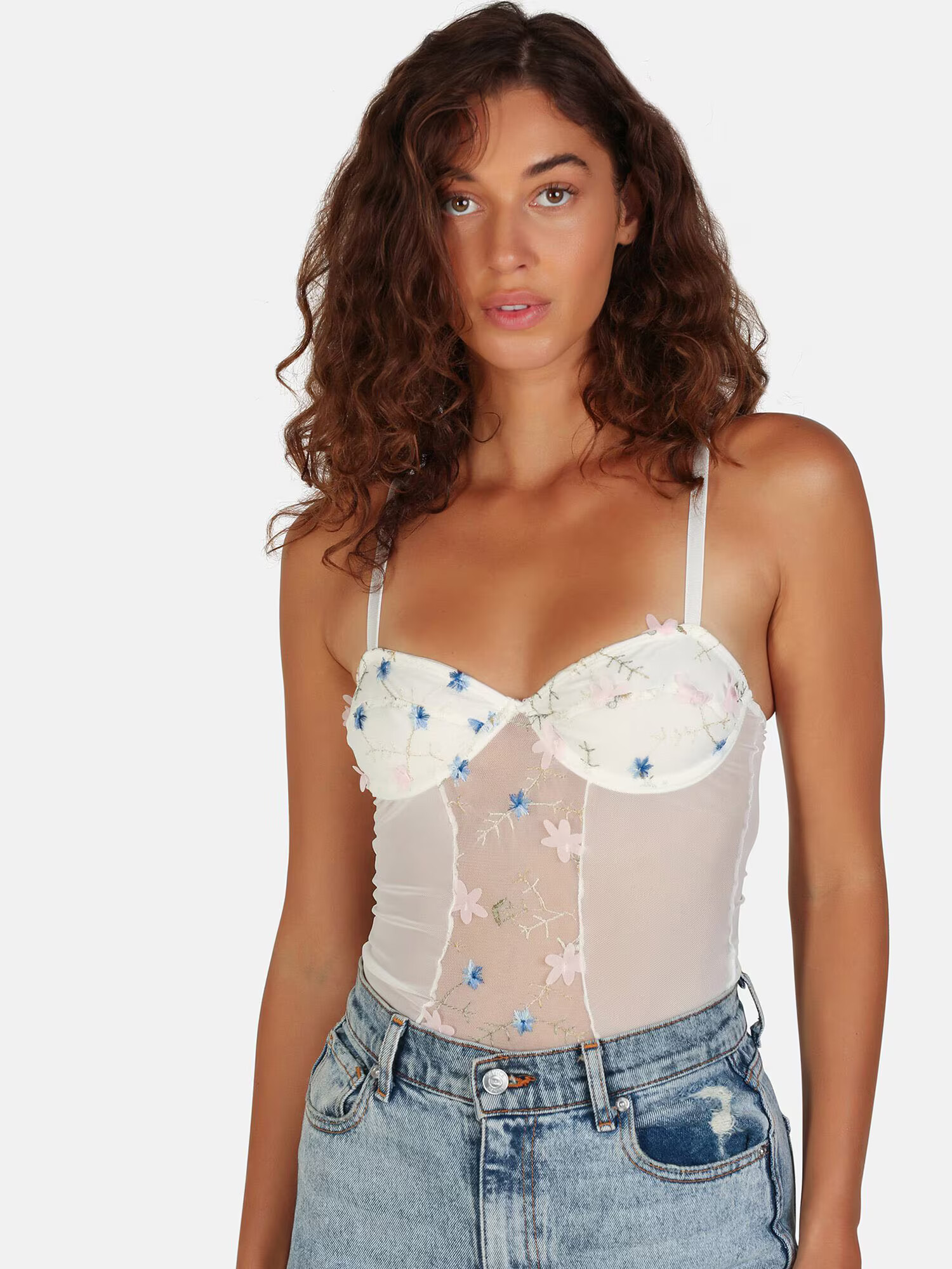 OW Collection Body 'FLORA' mai multe culori / alb - Pled.ro