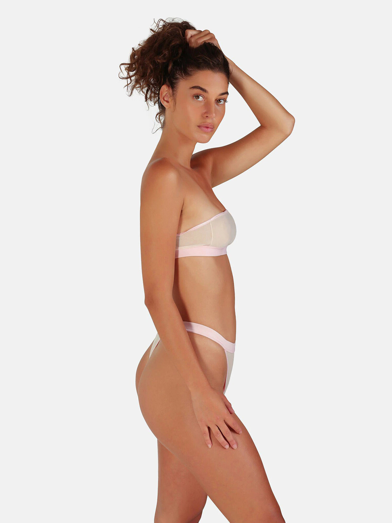 OW Collection Tanga 'CRIS' bej deschis / roz deschis - Pled.ro