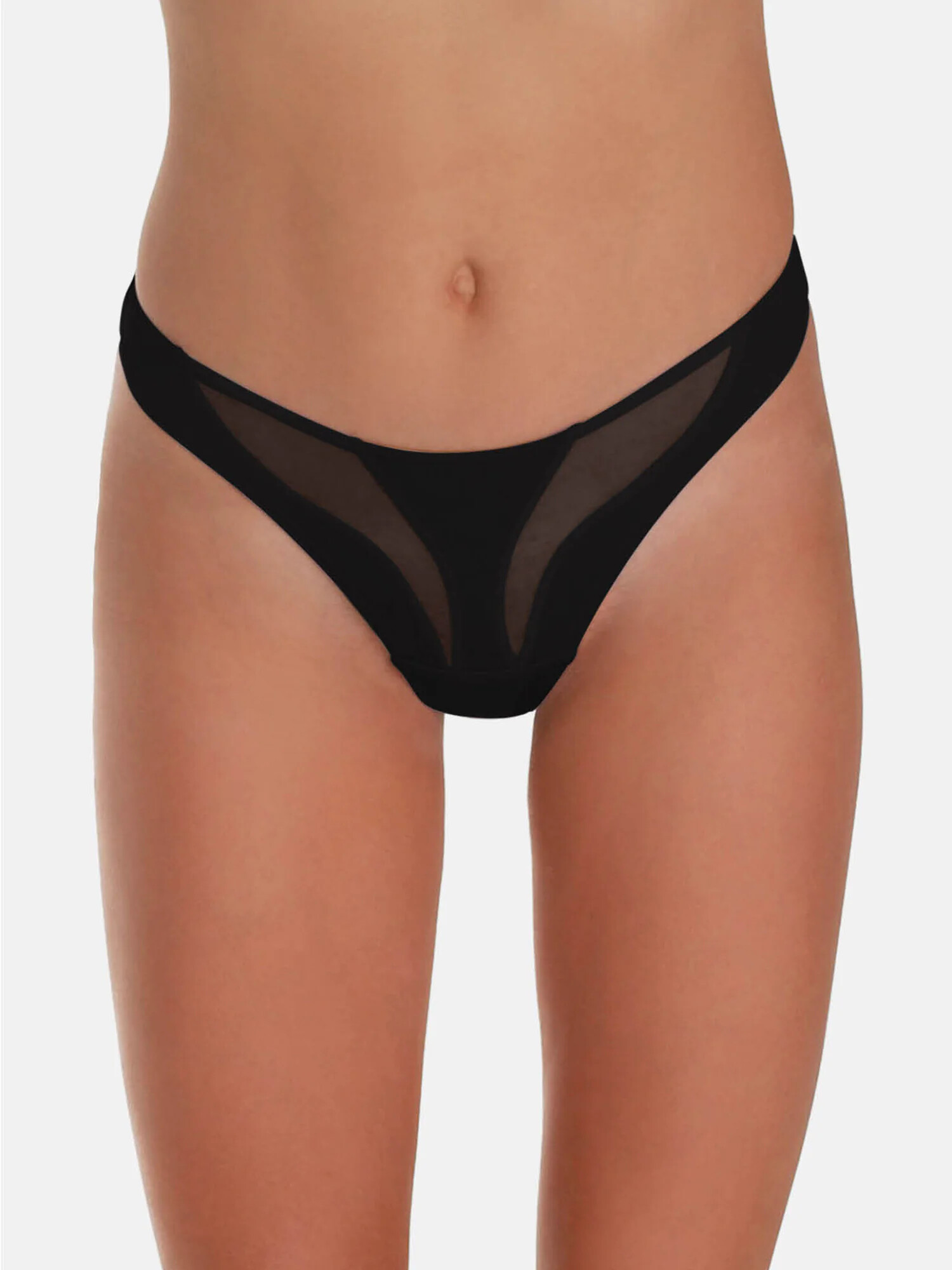 OW Collection Tanga 'SWIRL' negru - Pled.ro