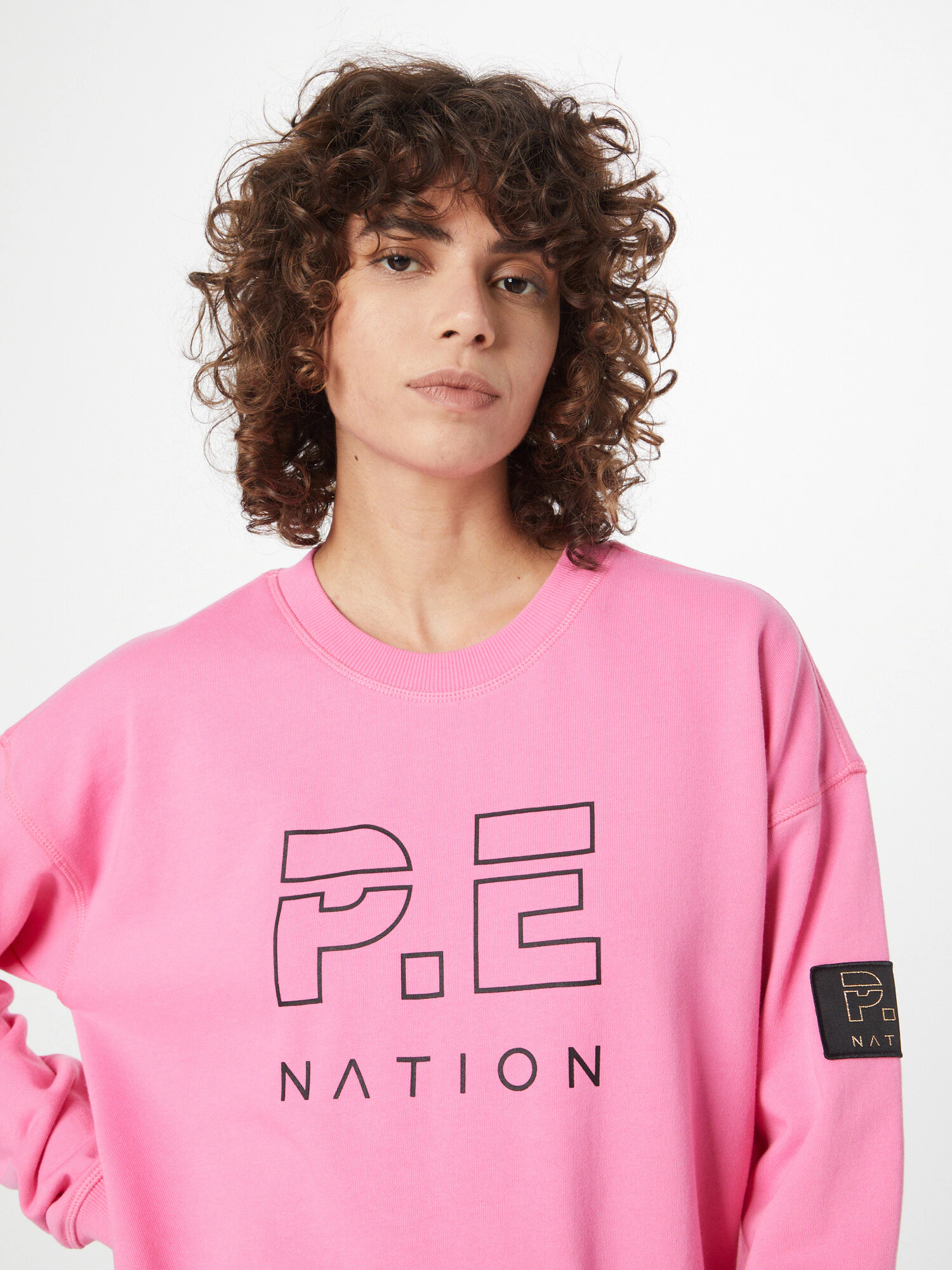 P.E Nation Bluză de molton 'HEADS UP' roz / negru - Pled.ro