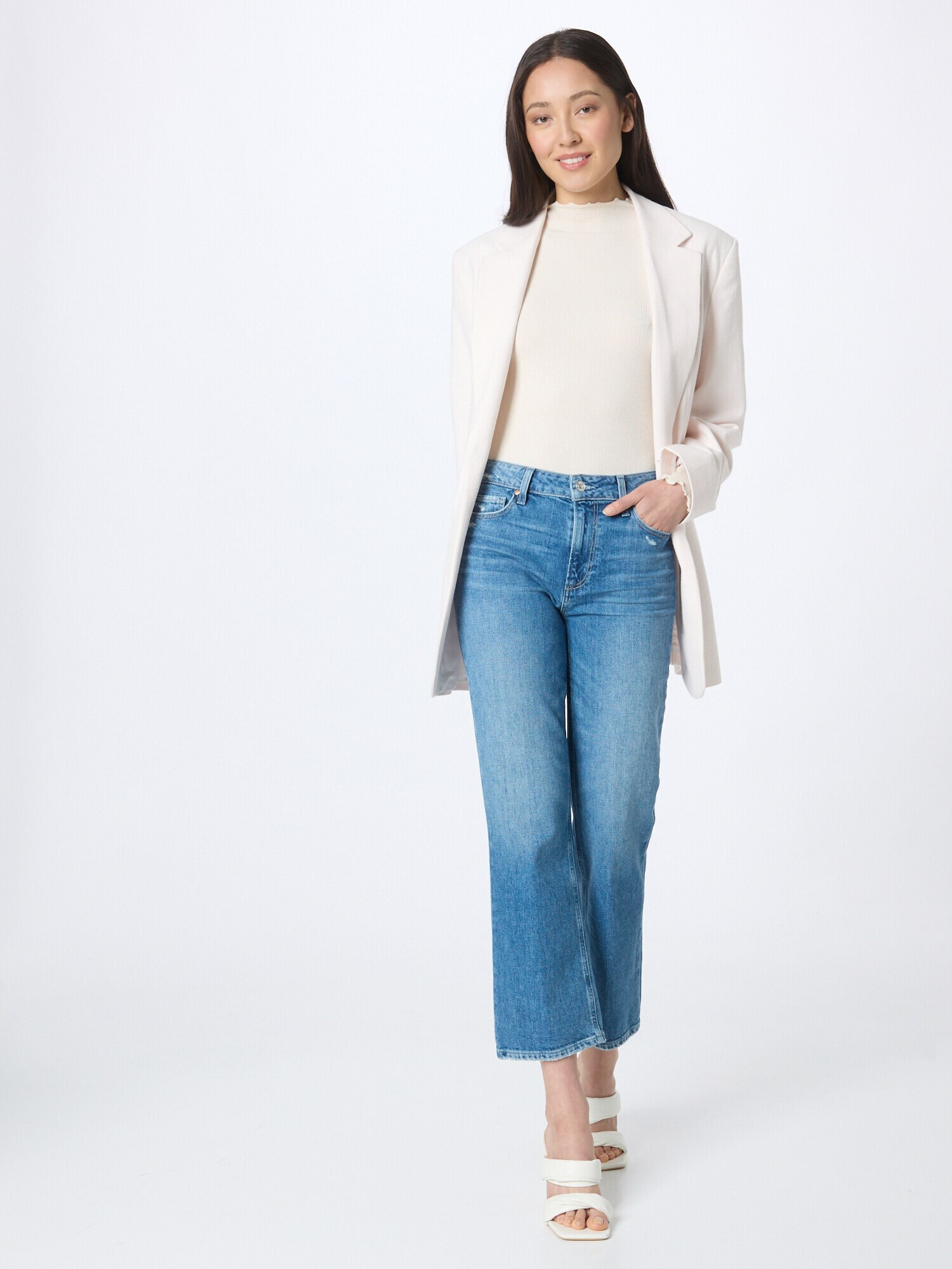 PAIGE Jeans albastru denim - Pled.ro