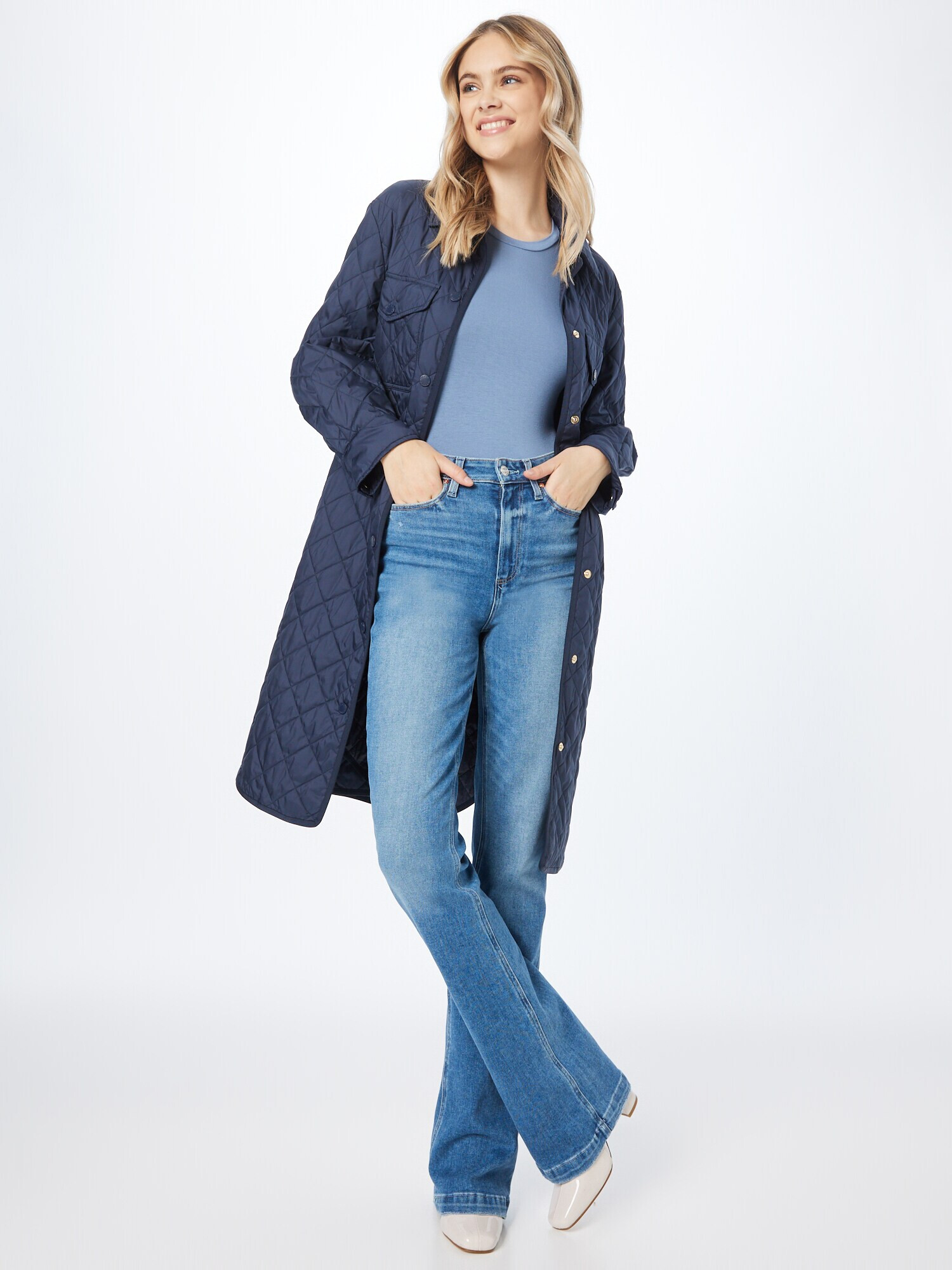 PAIGE Jeans albastru denim - Pled.ro