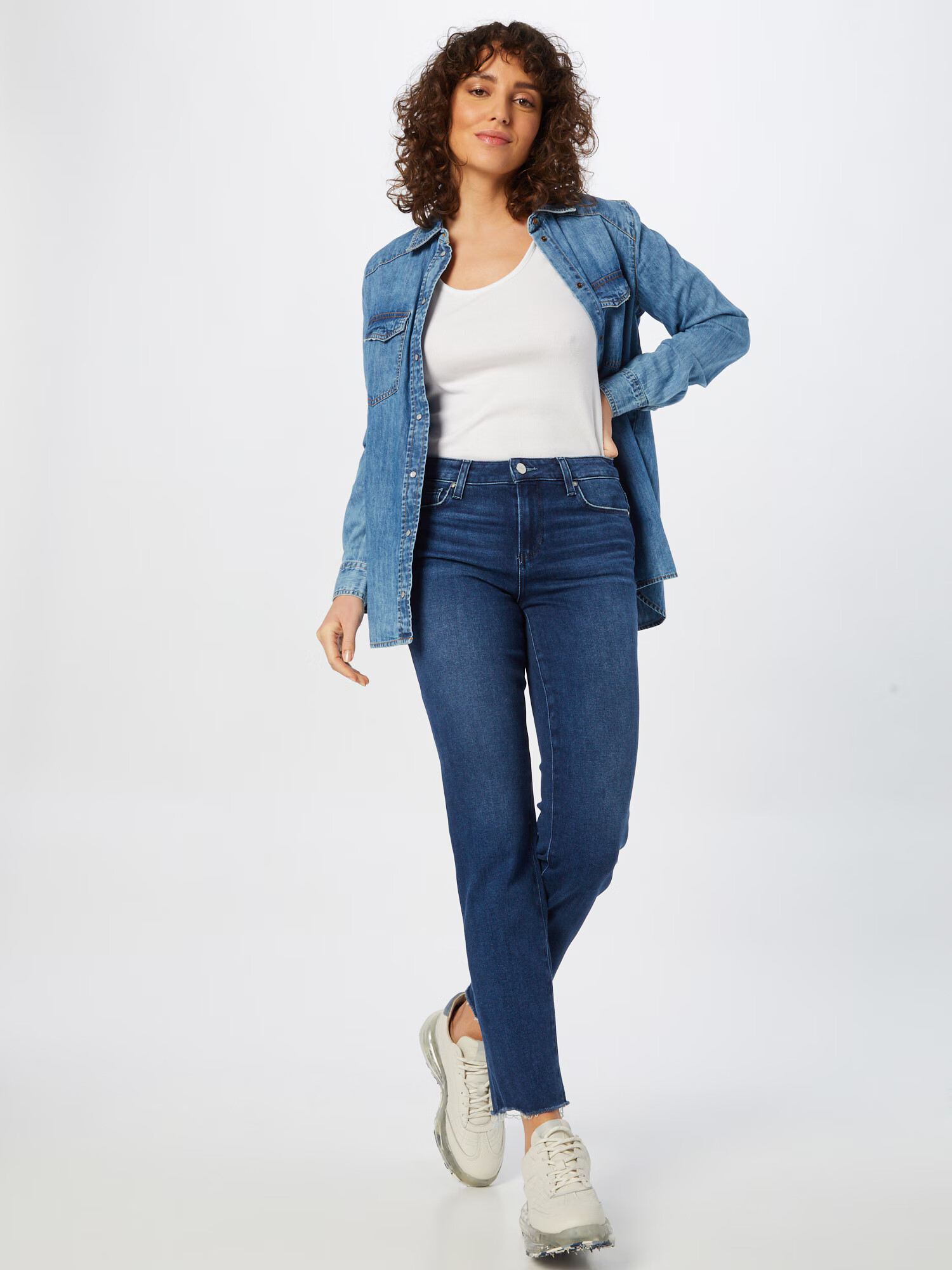 PAIGE Jeans 'AMBER' albastru denim - Pled.ro